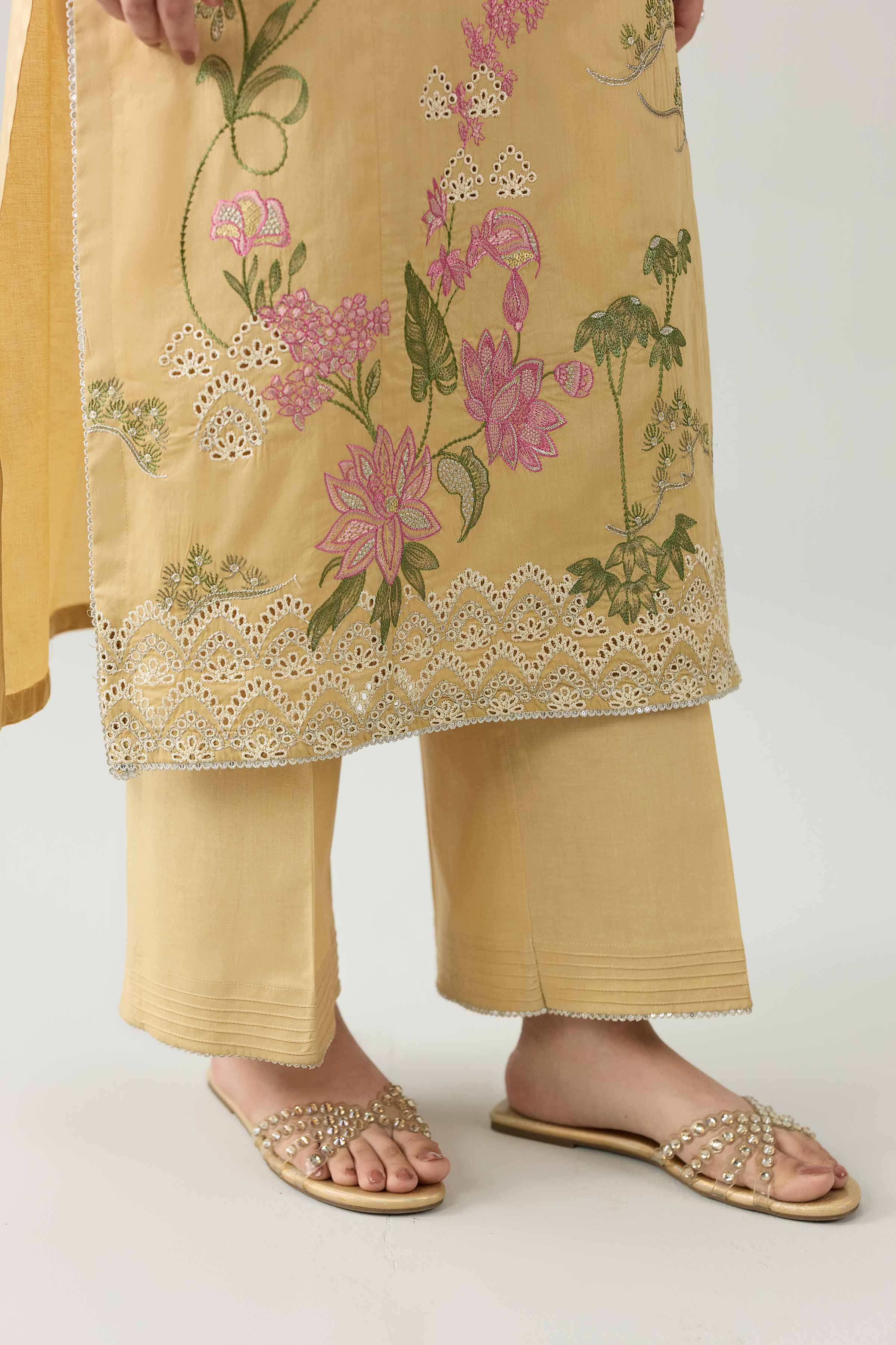3 Piece - Embroidered Suit - PE26-295