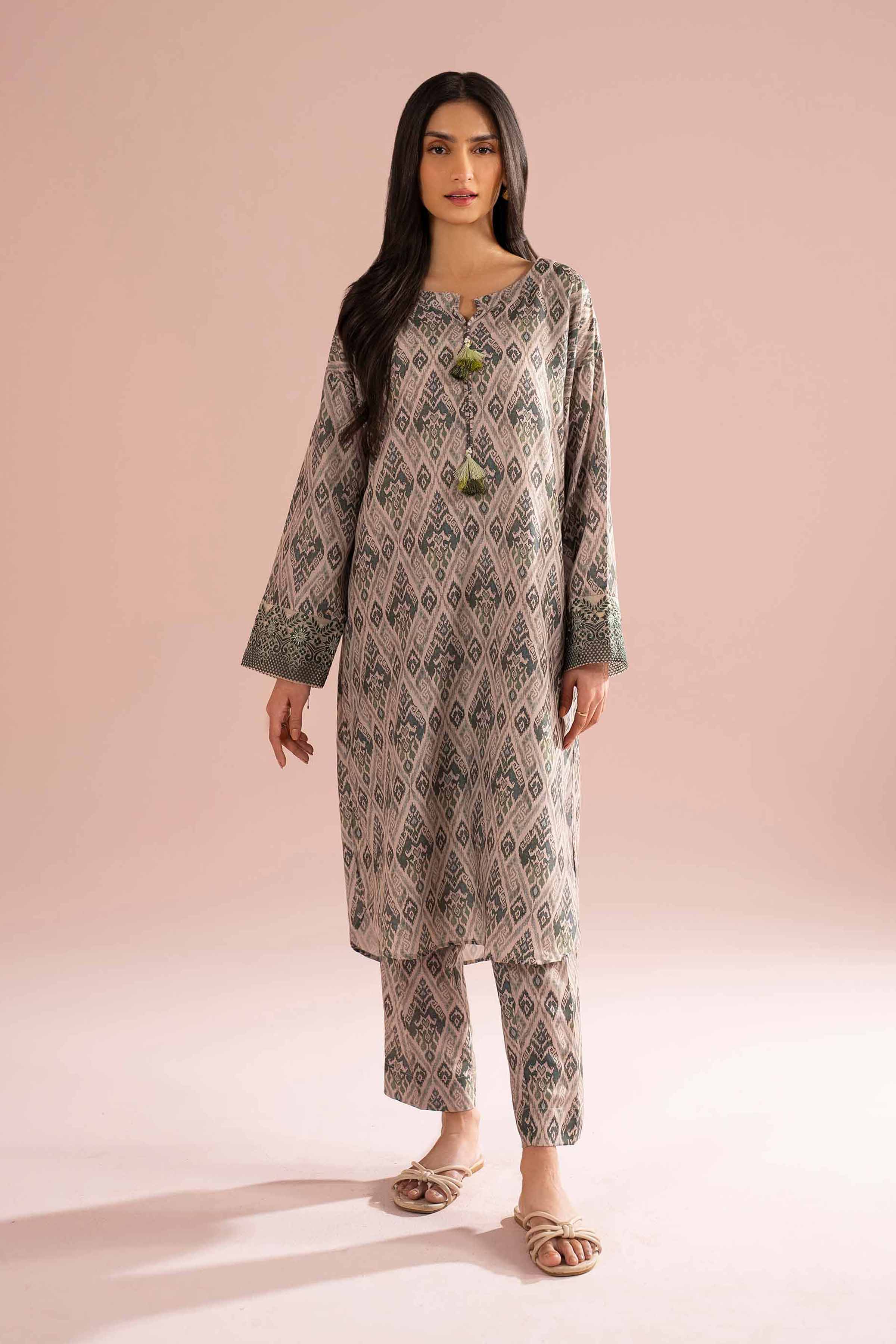 2 Piece - Printed Embroidered Suit - PE26-30 for Women - Pret Collection | Nishat | Shop Online