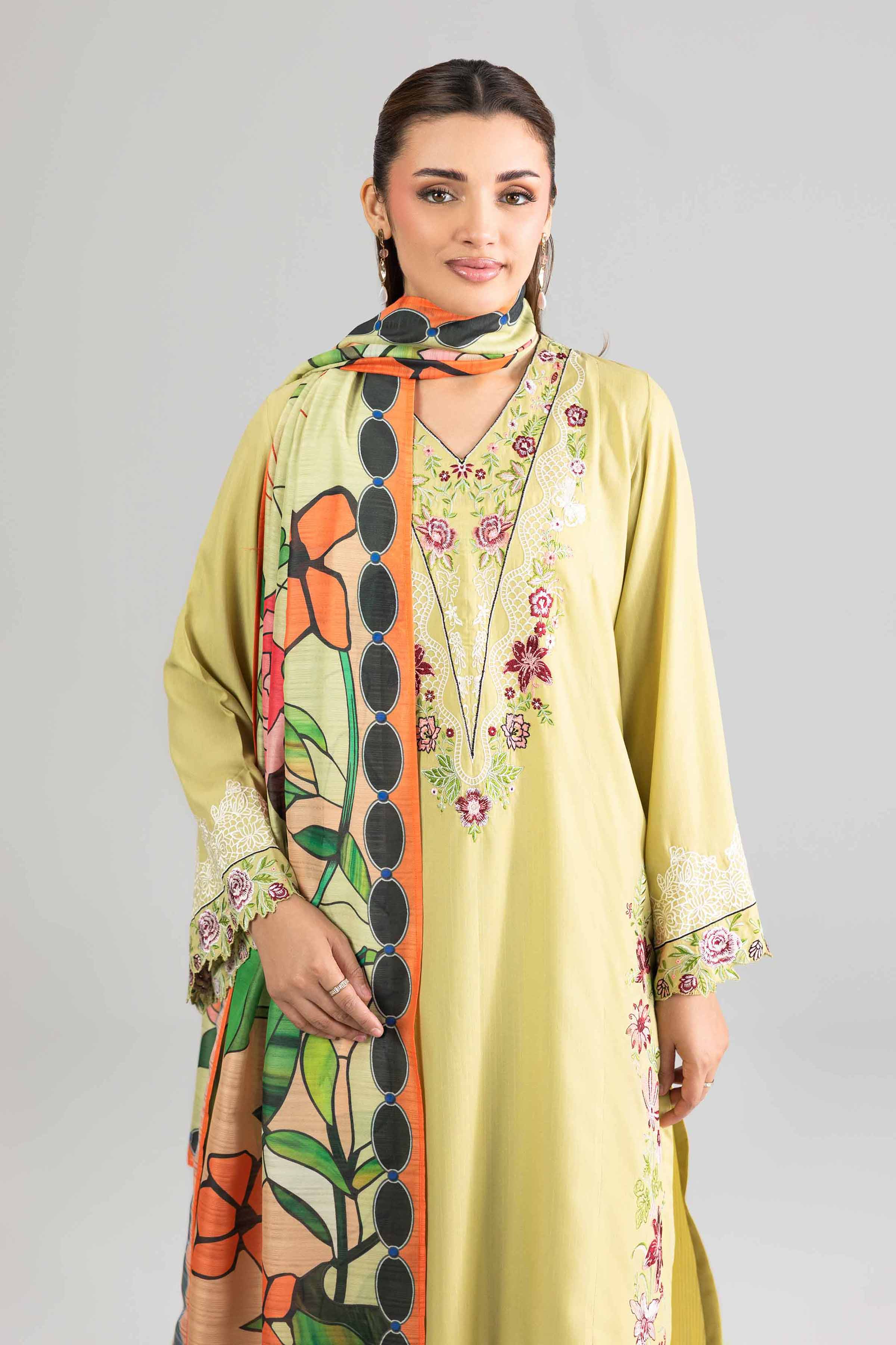 3 Piece - Embroidered Suit - PE26-306