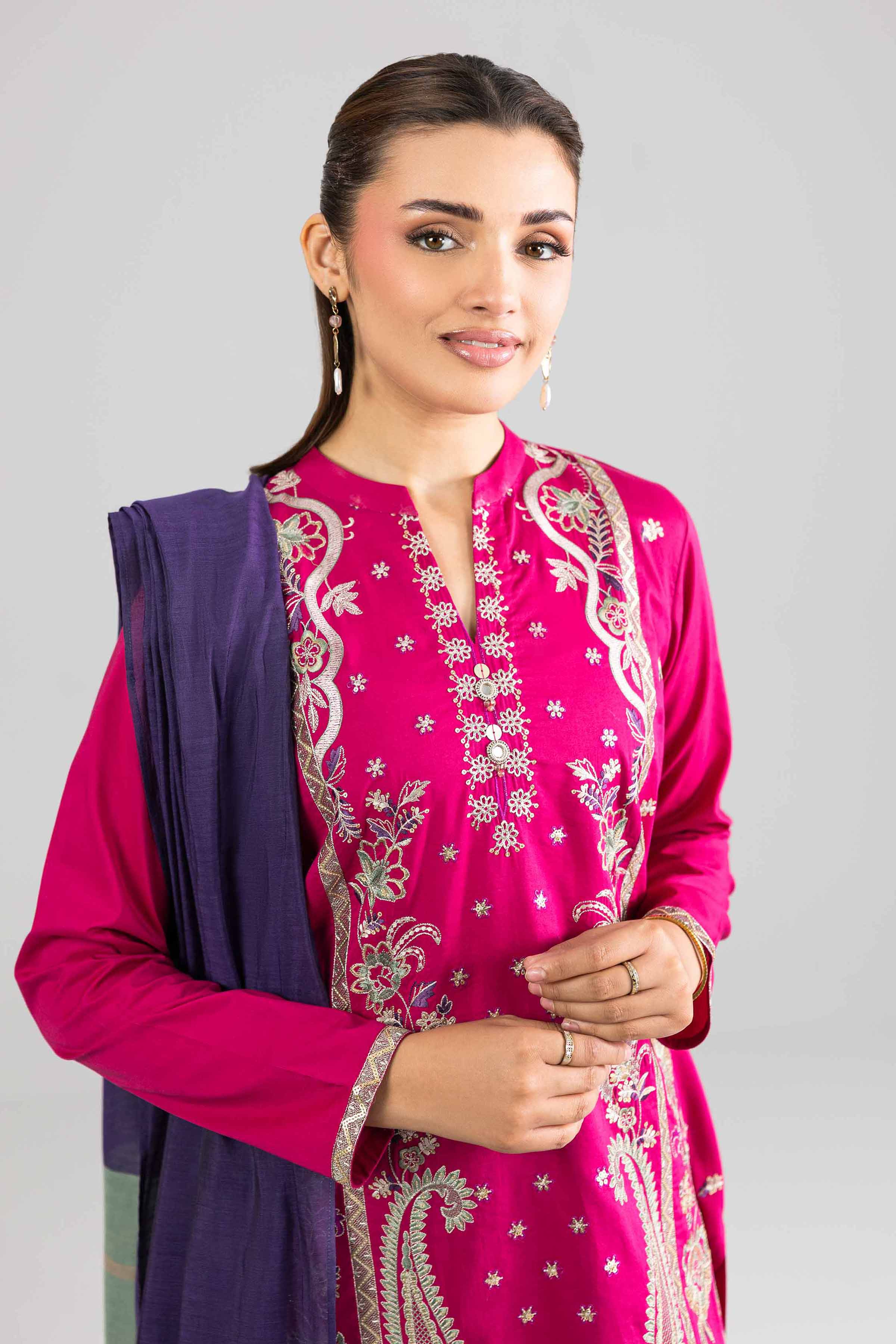 3 Piece - Embroidered Suit - PE26-308