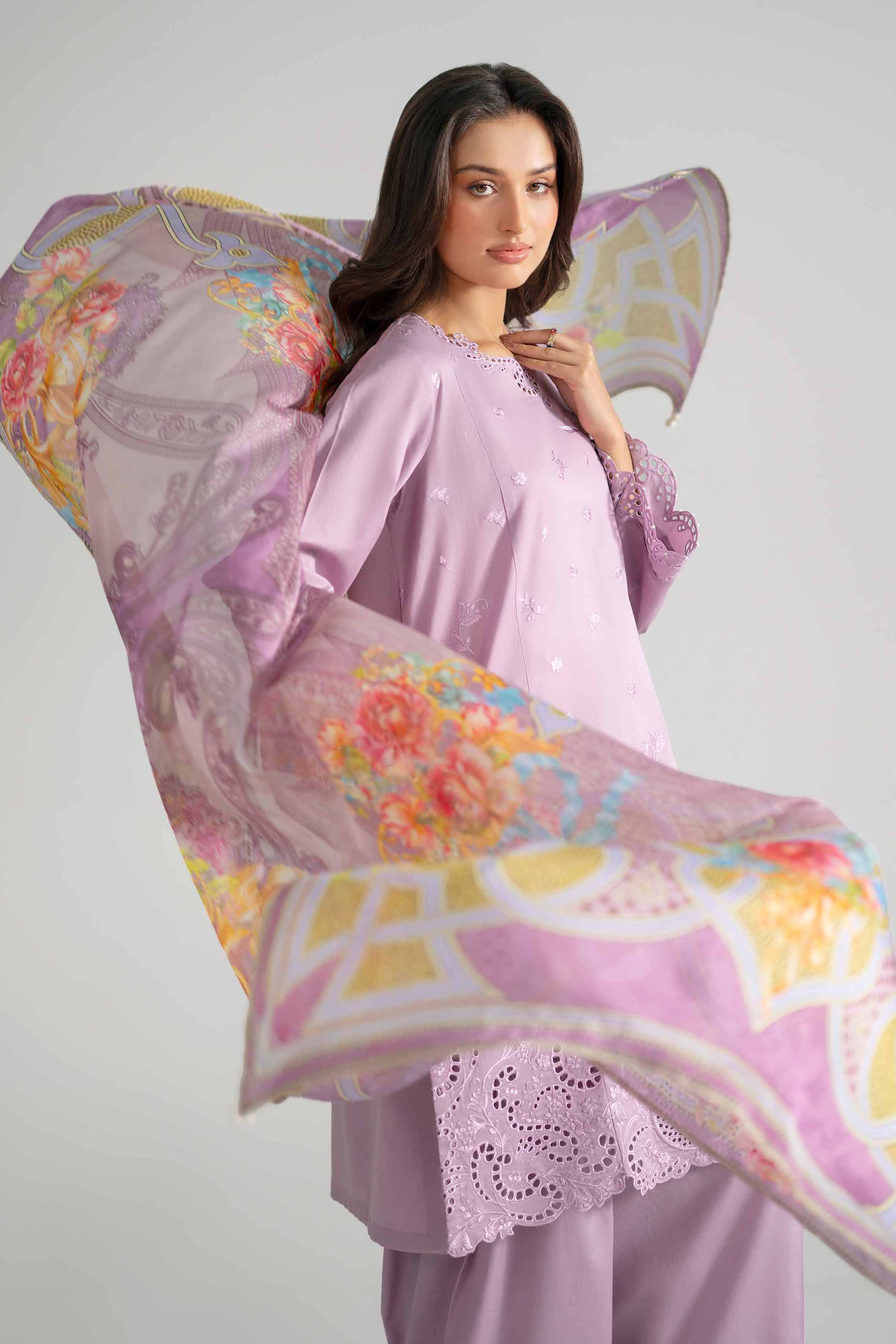 3 Piece - Embroidered Suit - PE26-322