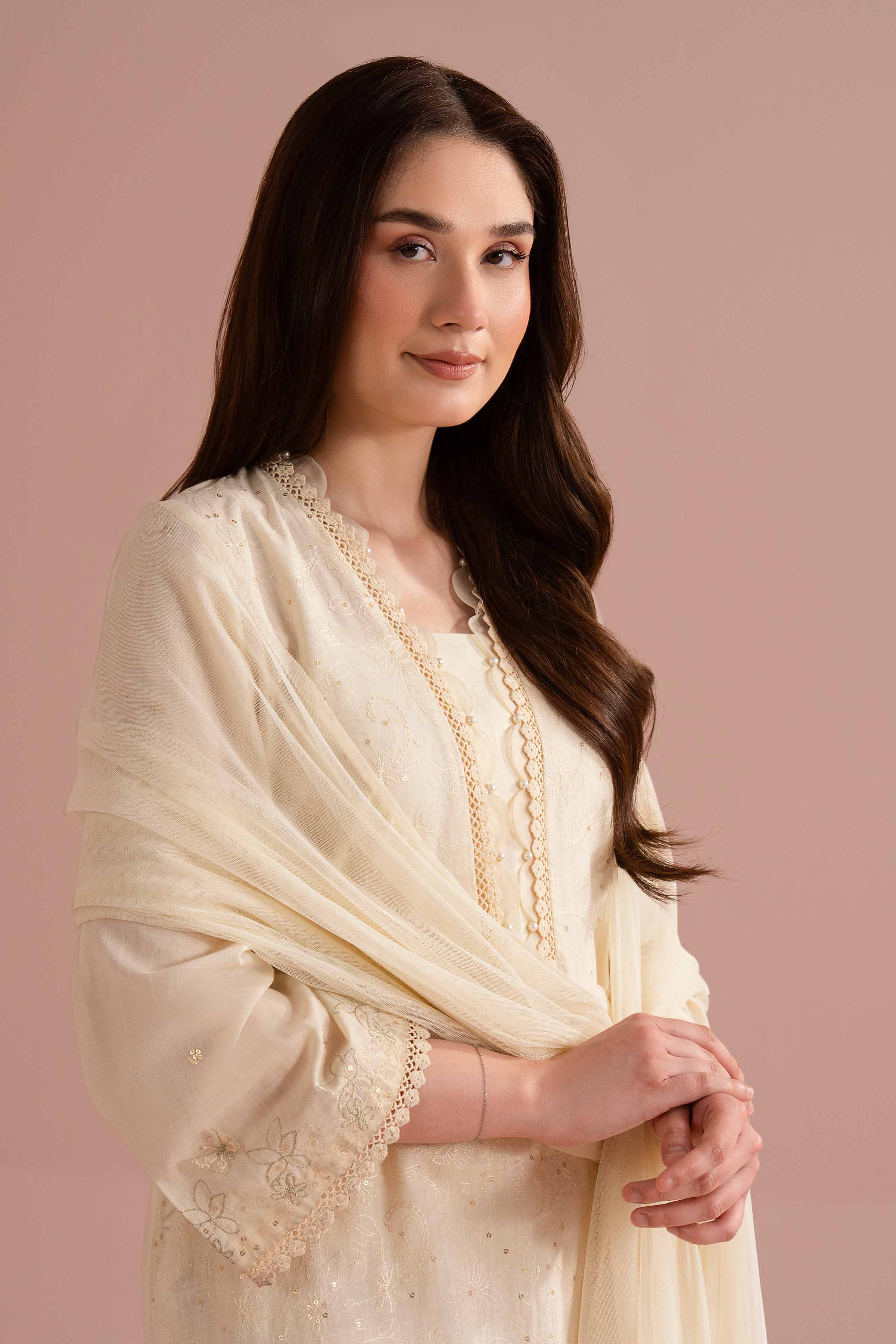 3 Piece - Embroidered Suit - PE26-325