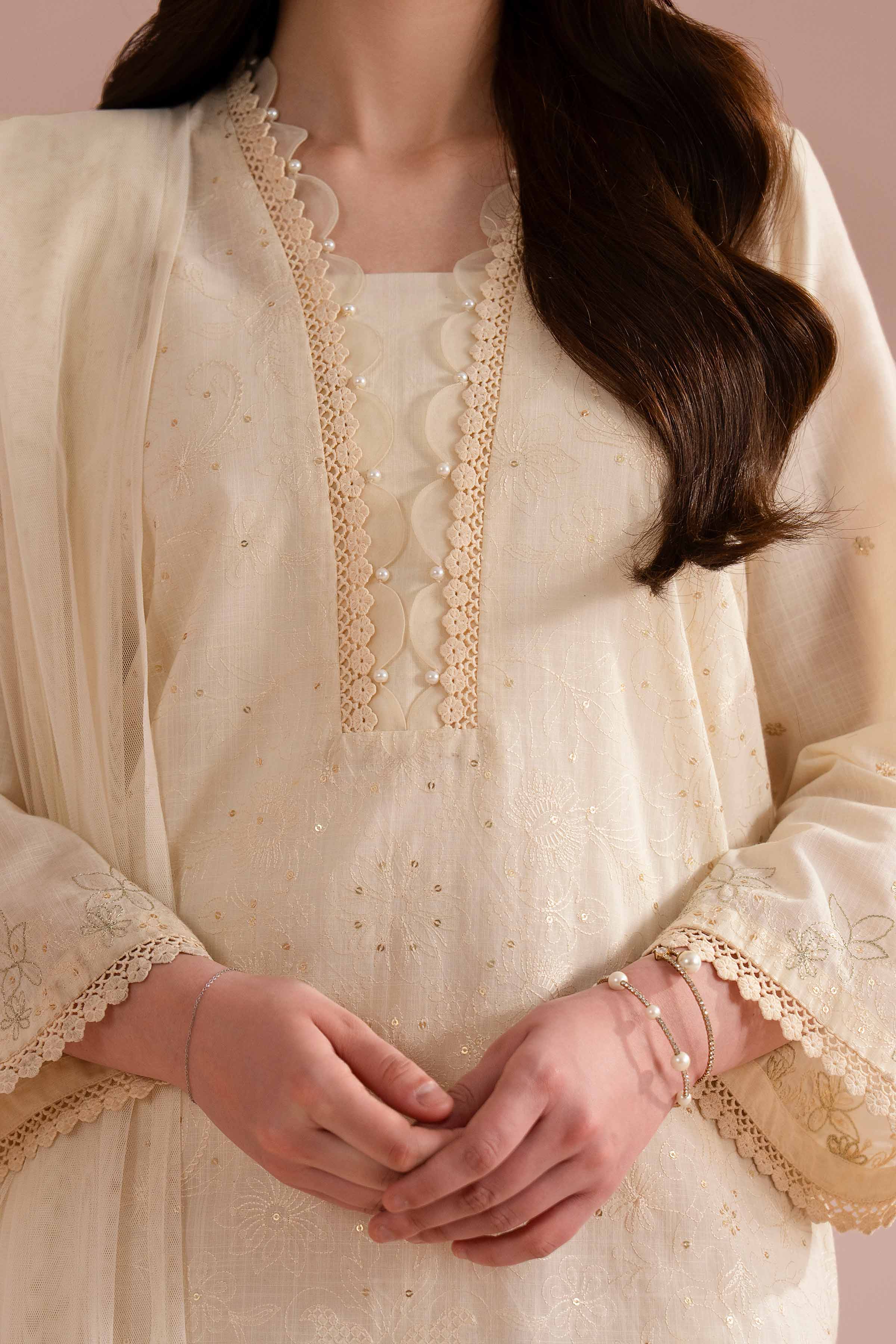 3 Piece - Embroidered Suit - PE26-325