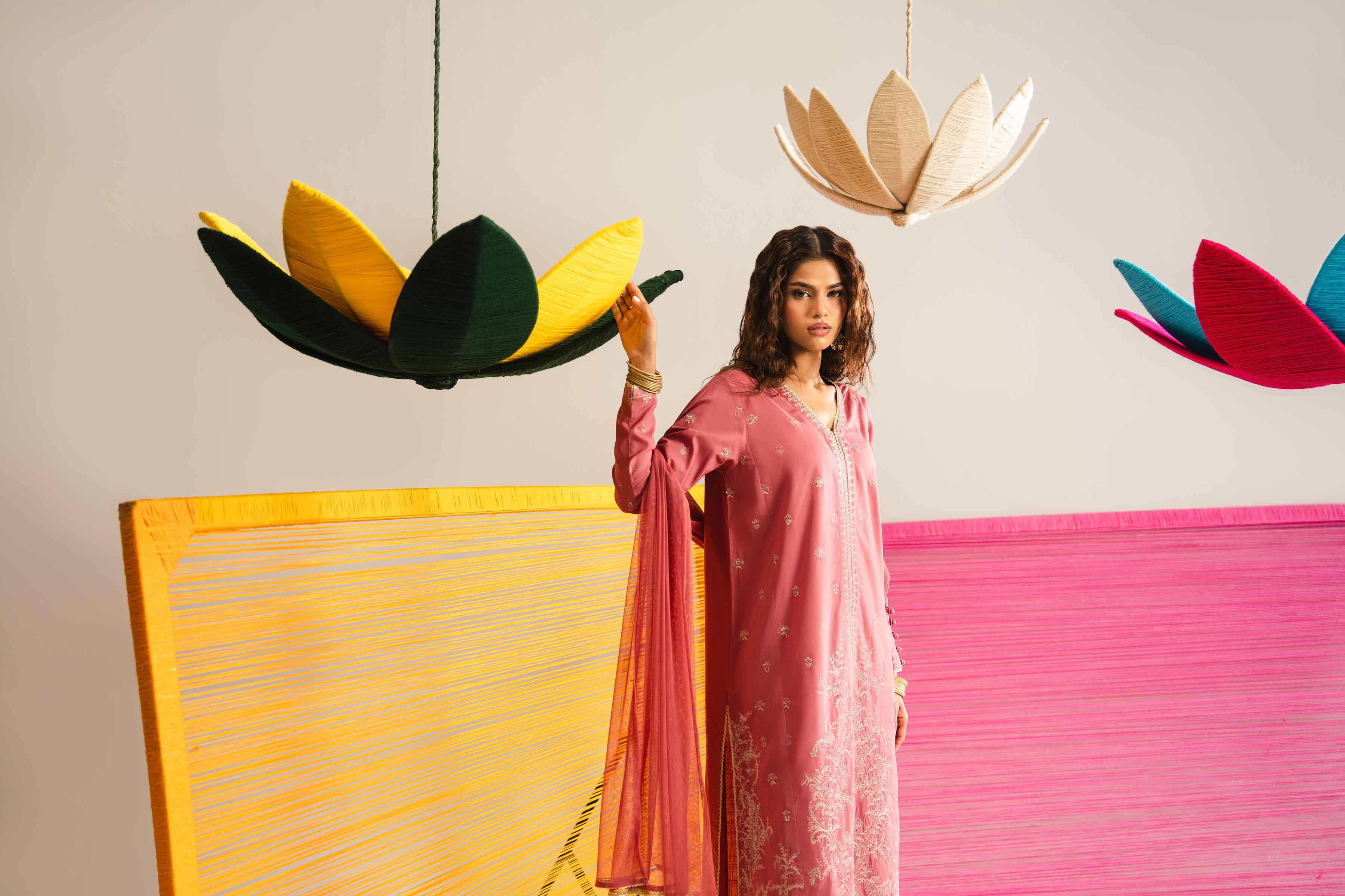 3 Piece - Embroidered Suit - PE26-326