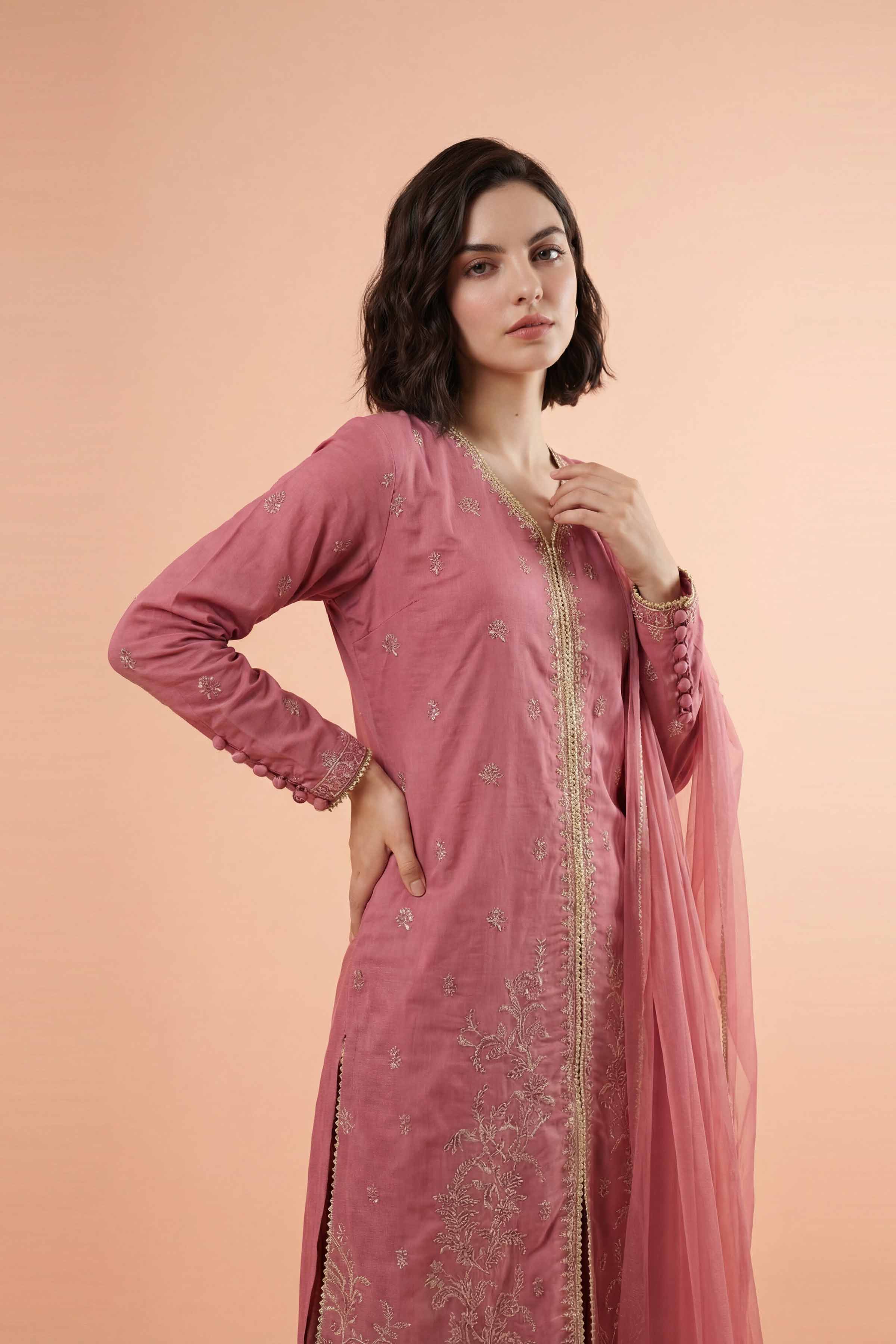 3 Piece - Embroidered Suit - PE26-326