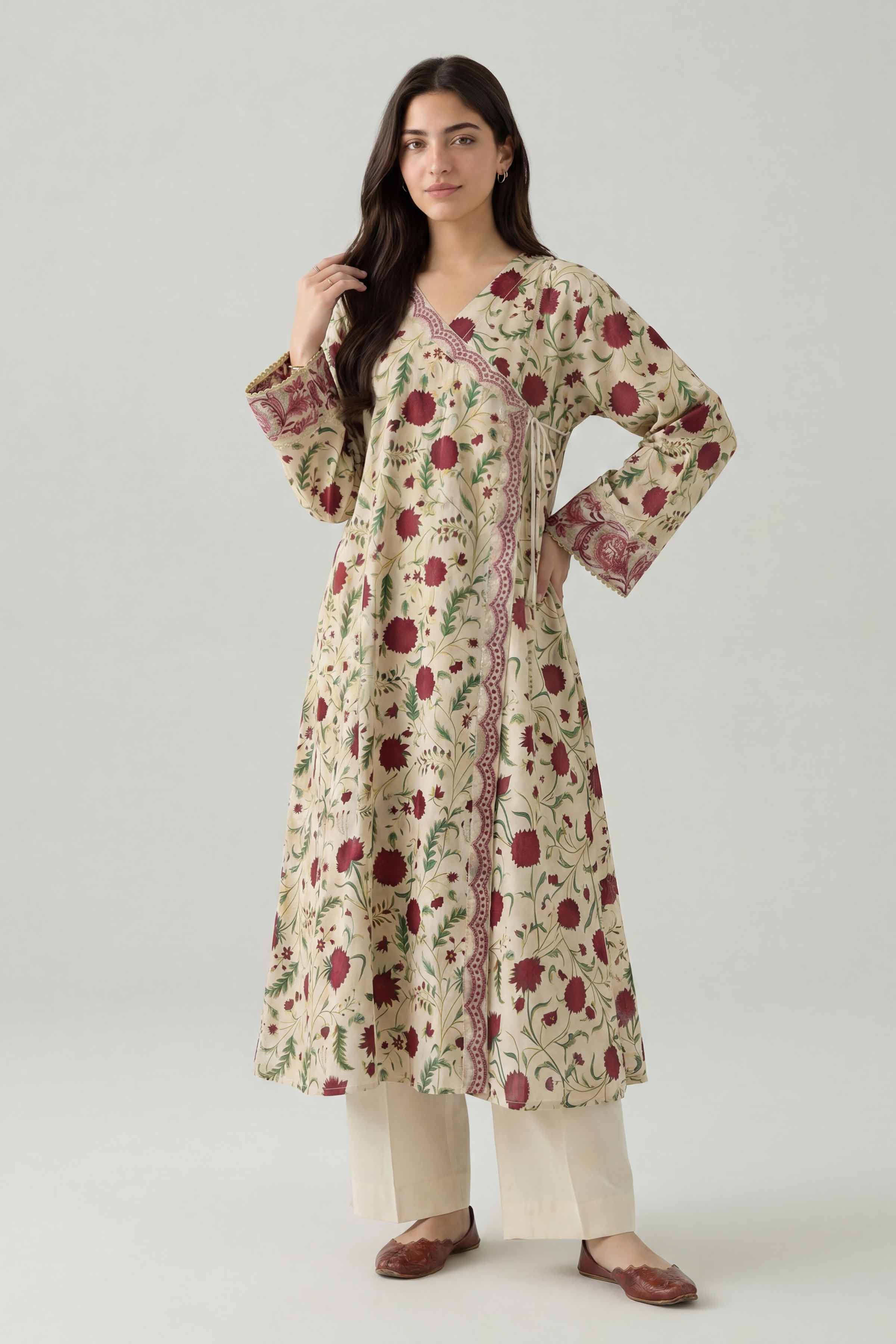 Printed Embroidered Shirt - PE26-374