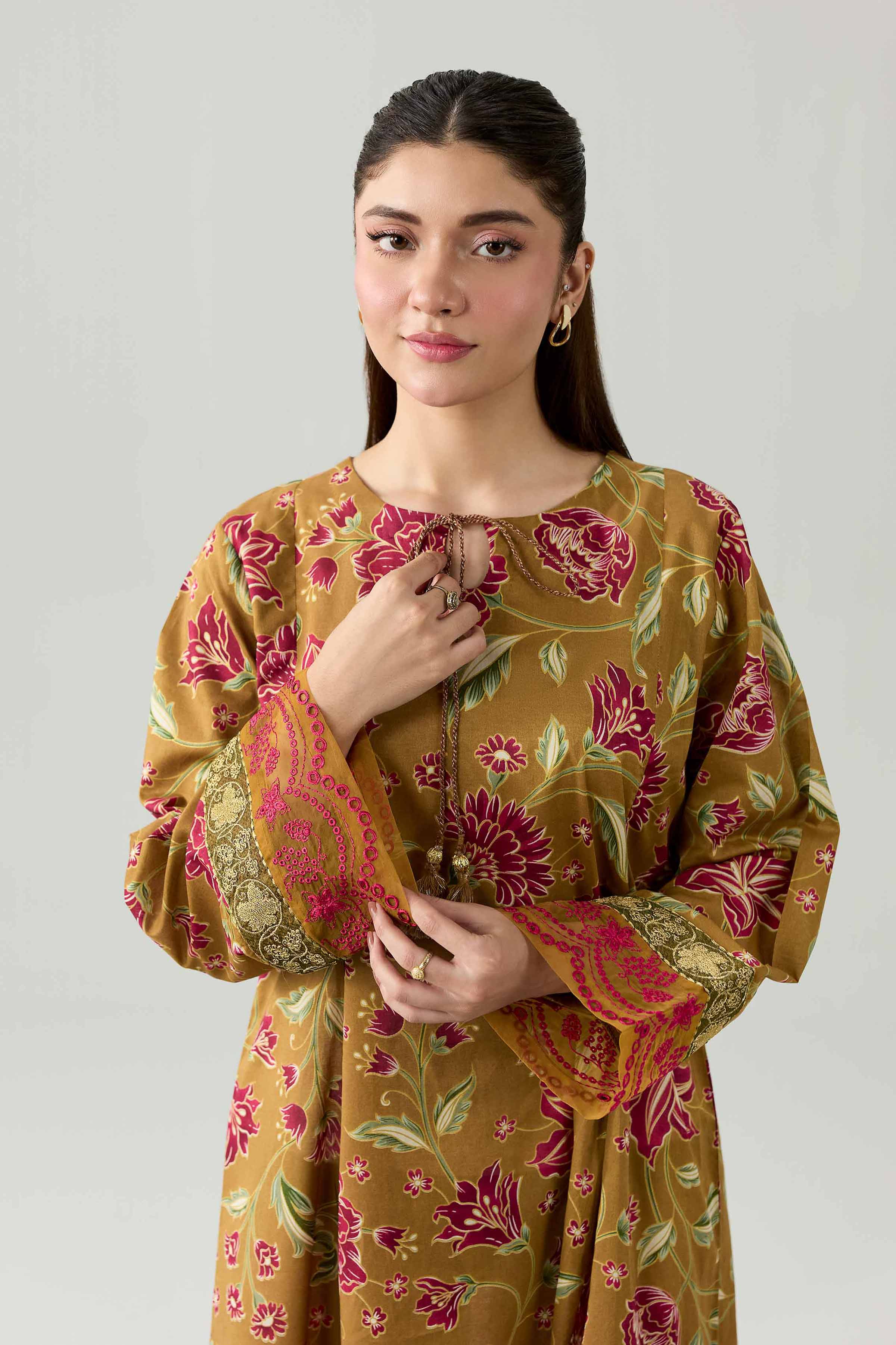 Printed Embroidered Shirt - PE26-375