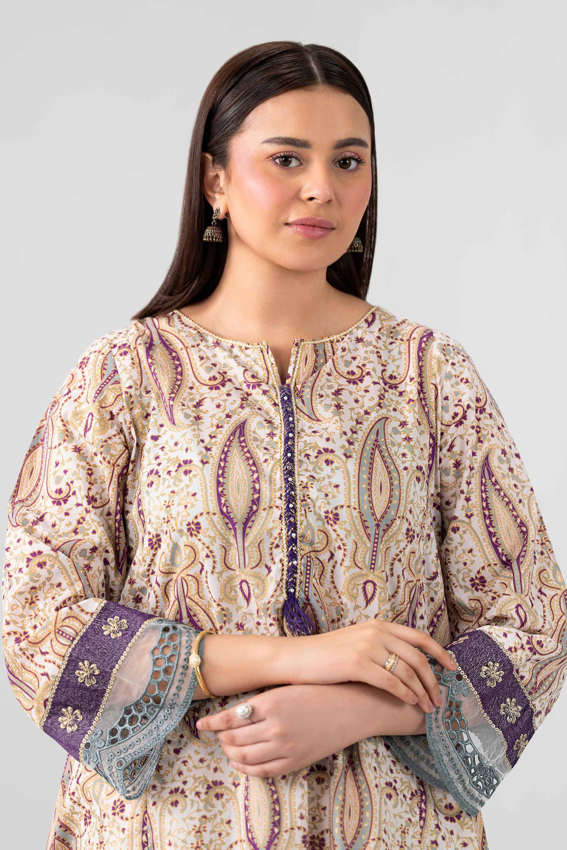Printed Embroidered Shirt - PE26-376