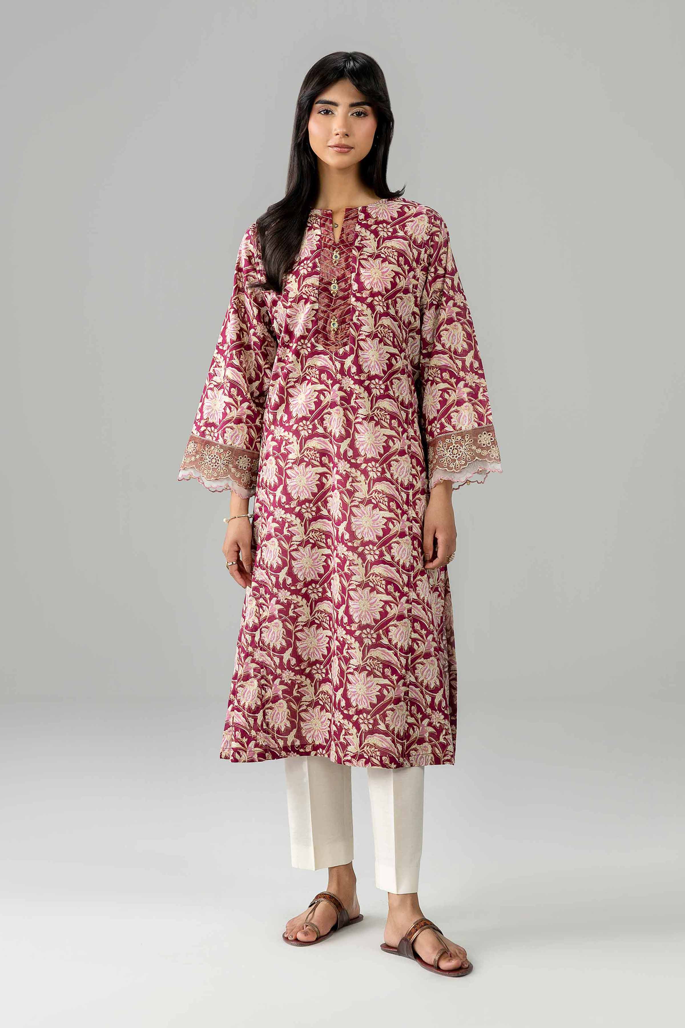 Printed Embroidered Shirt - PE26-377