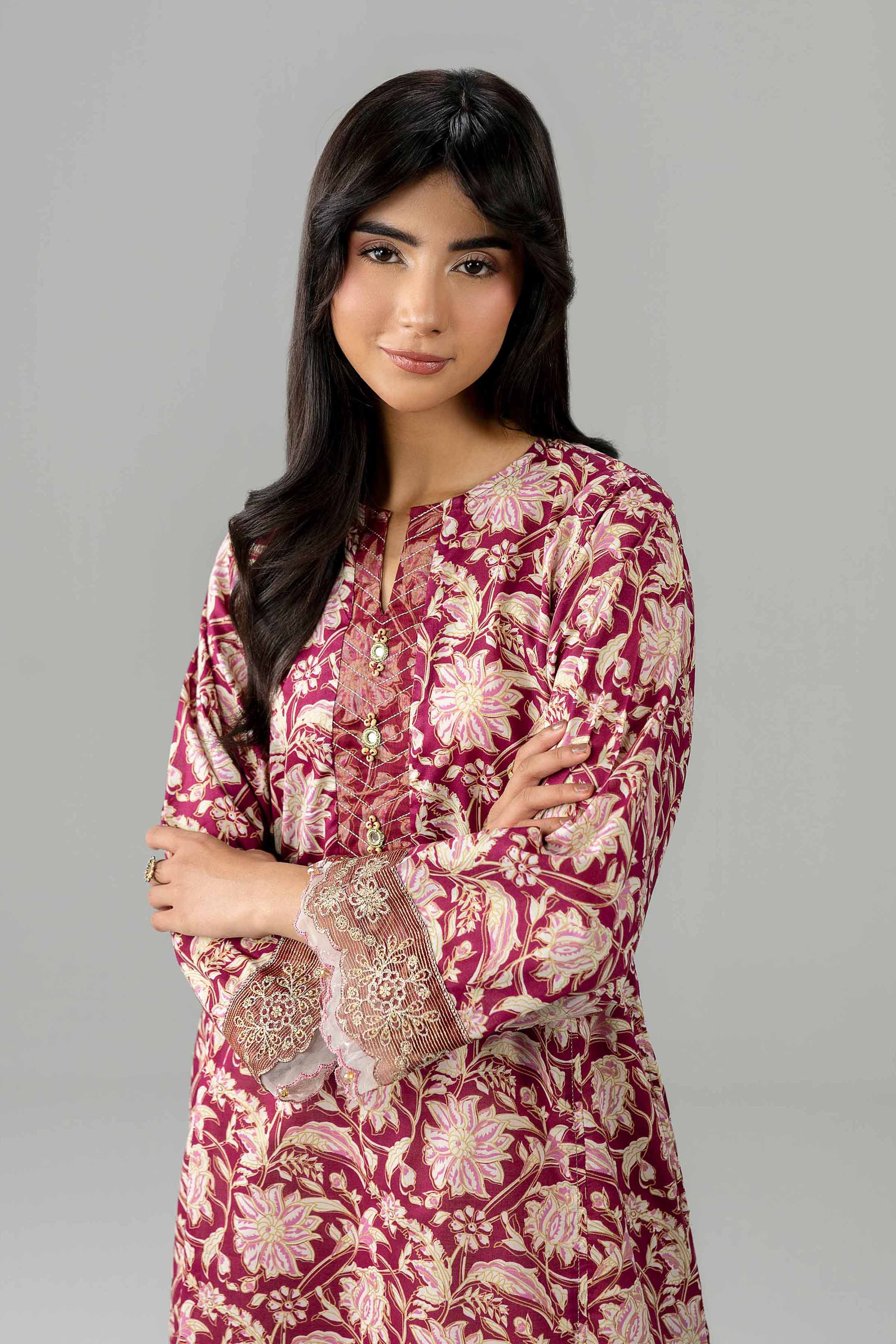 Printed Embroidered Shirt - PE26-377