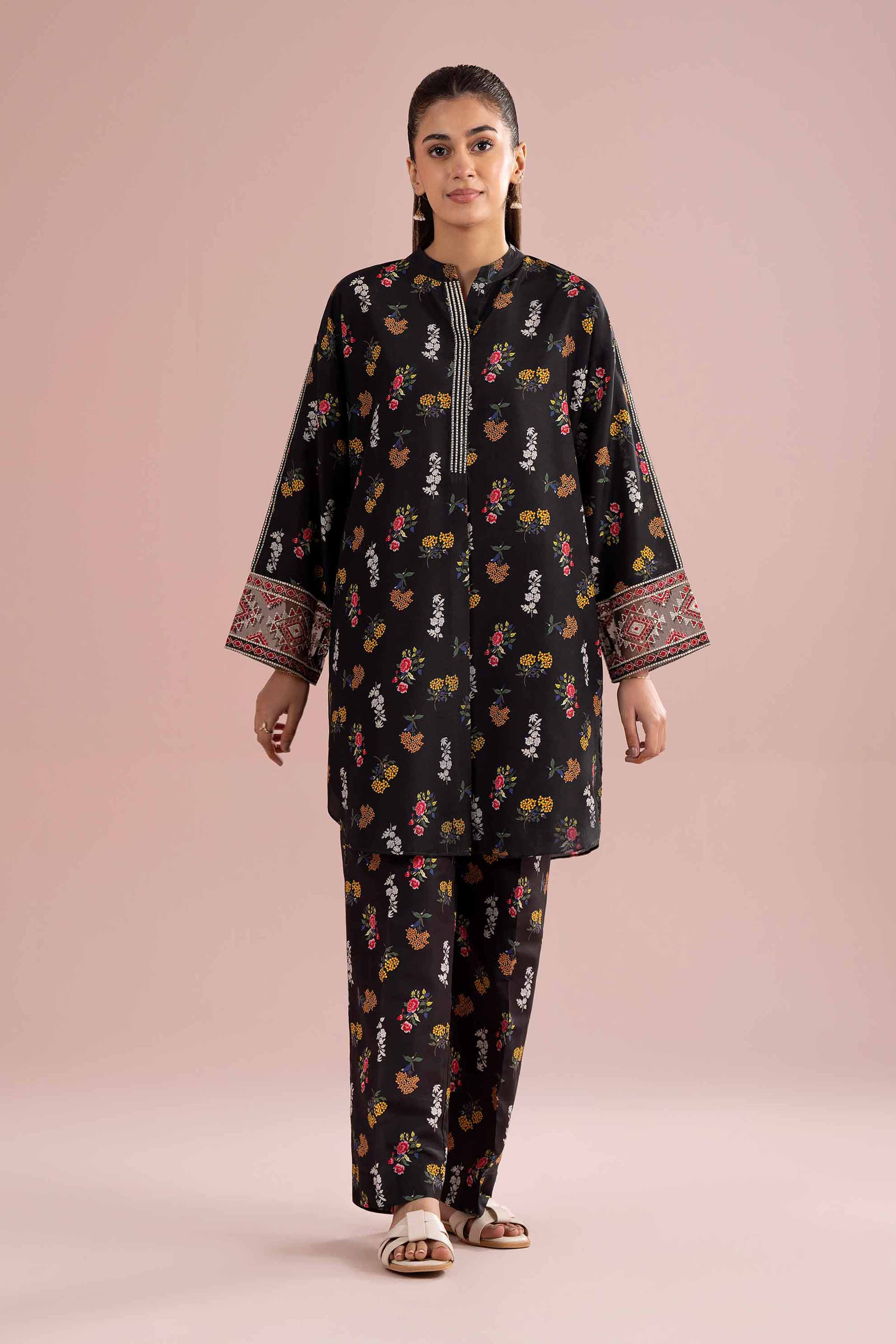 2 Piece - Printed Embroidered Suit - PE26-417 for Women - Pret Collection | Nishat | Shop Online