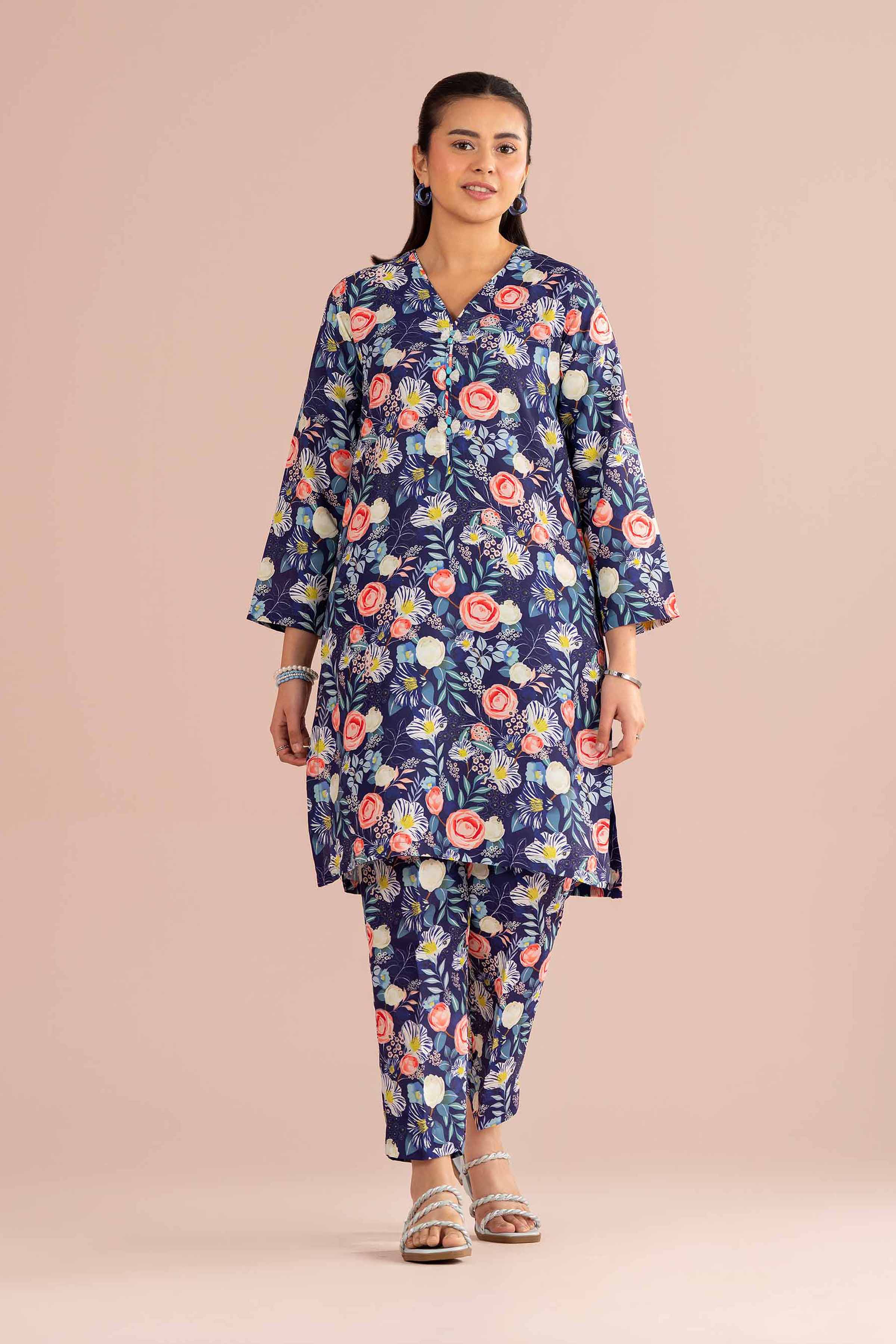 2 Piece - Printed Suit - PE26-424 for Women - Pret Collection | Nishat | Shop Online