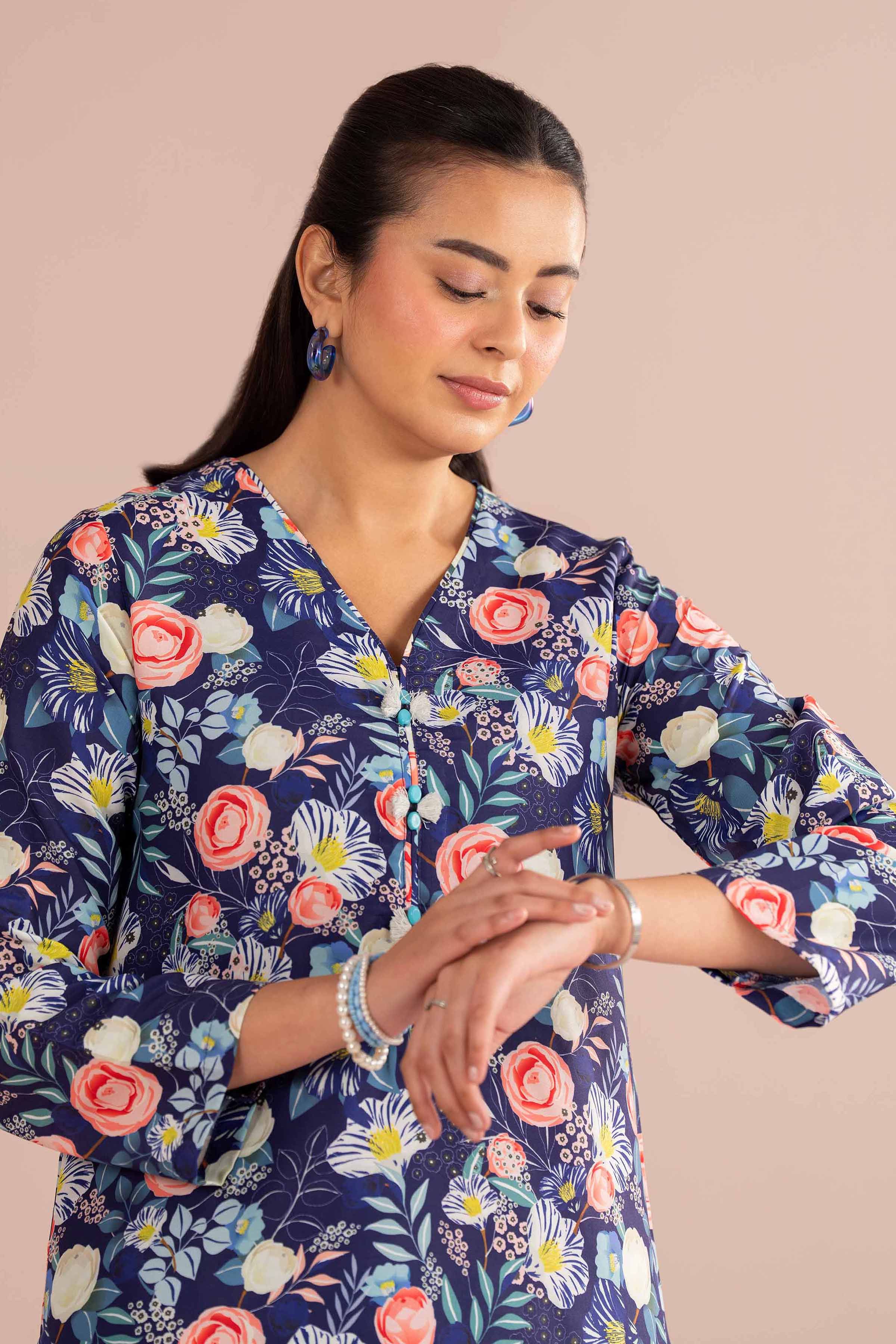 2 Piece - Printed Suit - PE26-424 for Women - Pret Collection | Nishat | Shop Online