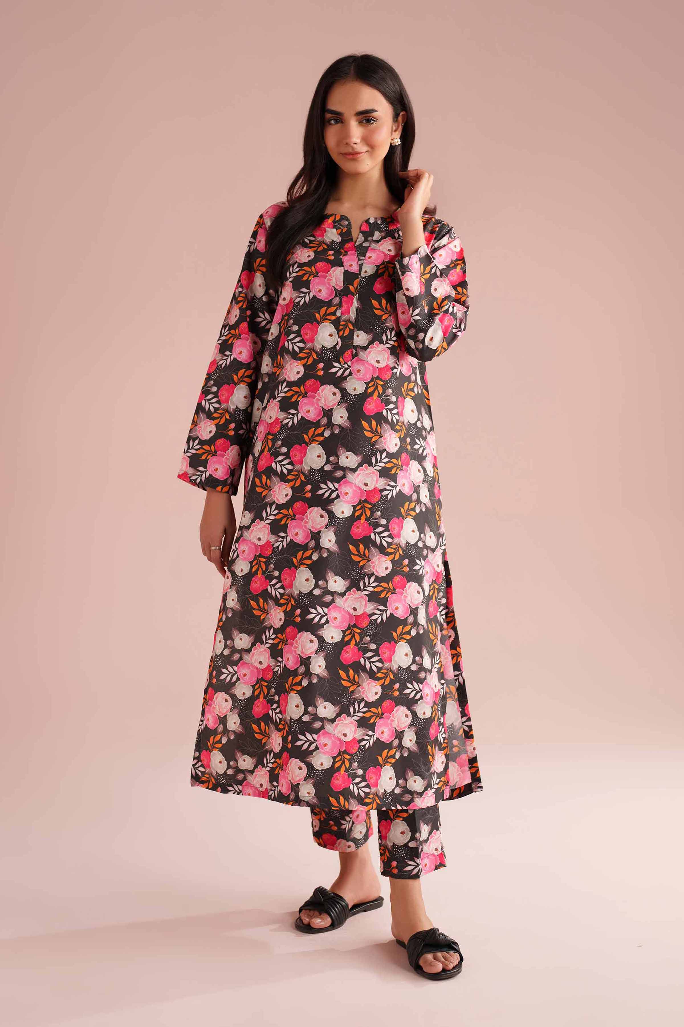 2 Piece - Printed Suit -PE26-427 for Women - Pret Collection | Nishat | Shop Online