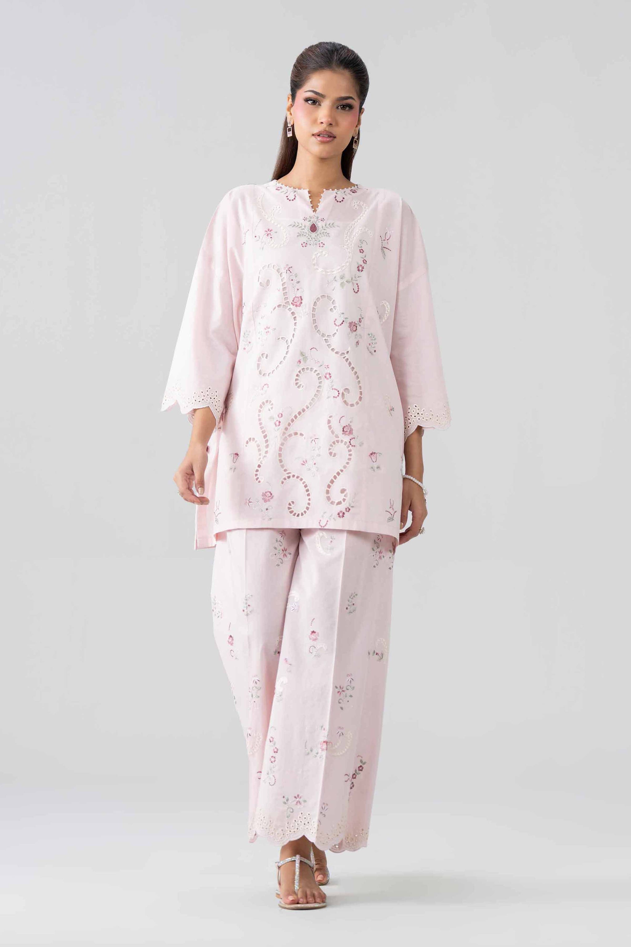 2 Piece - Embroidered Suit - PE26-453