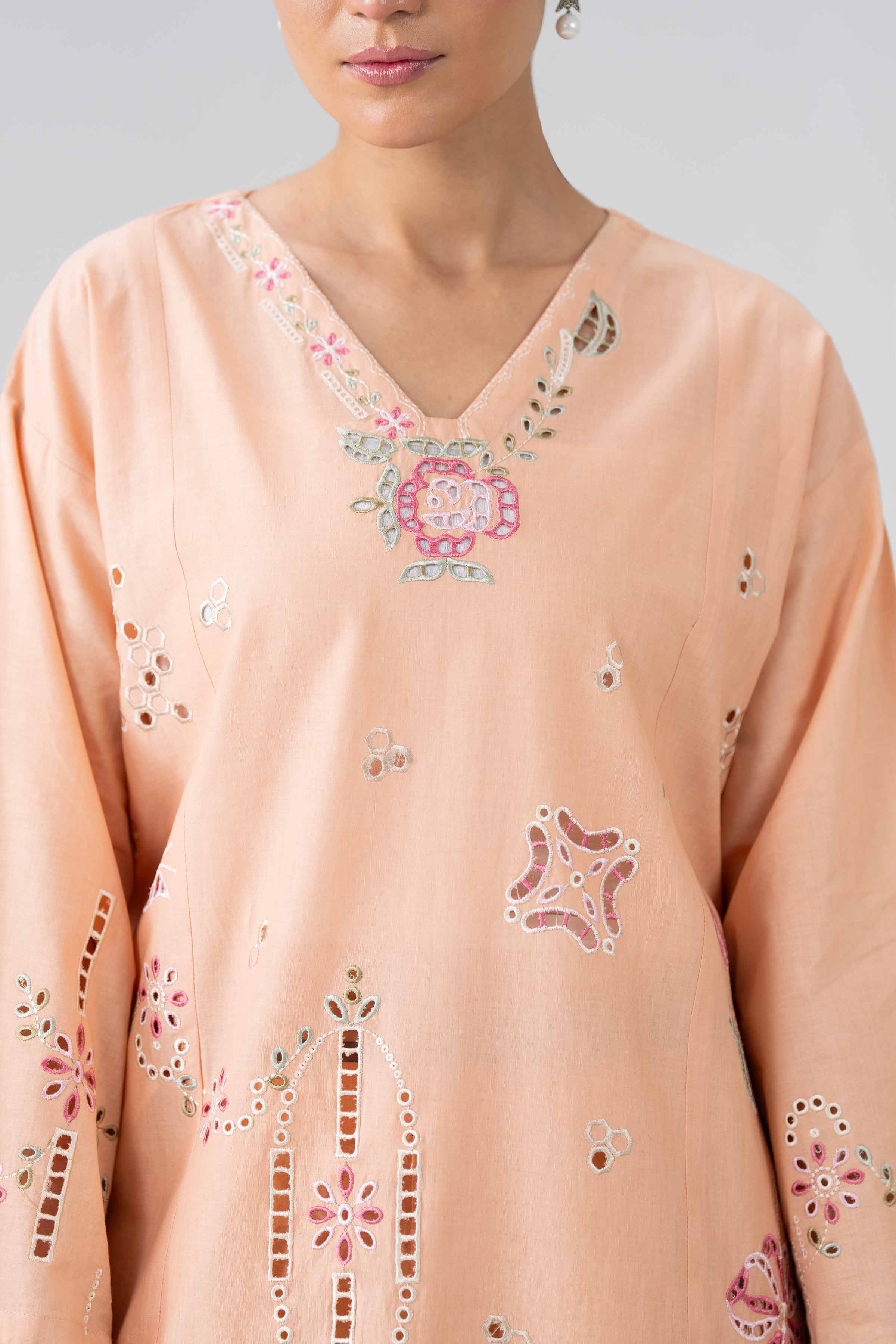 2 Piece - Embroidered Suit - PE26-457