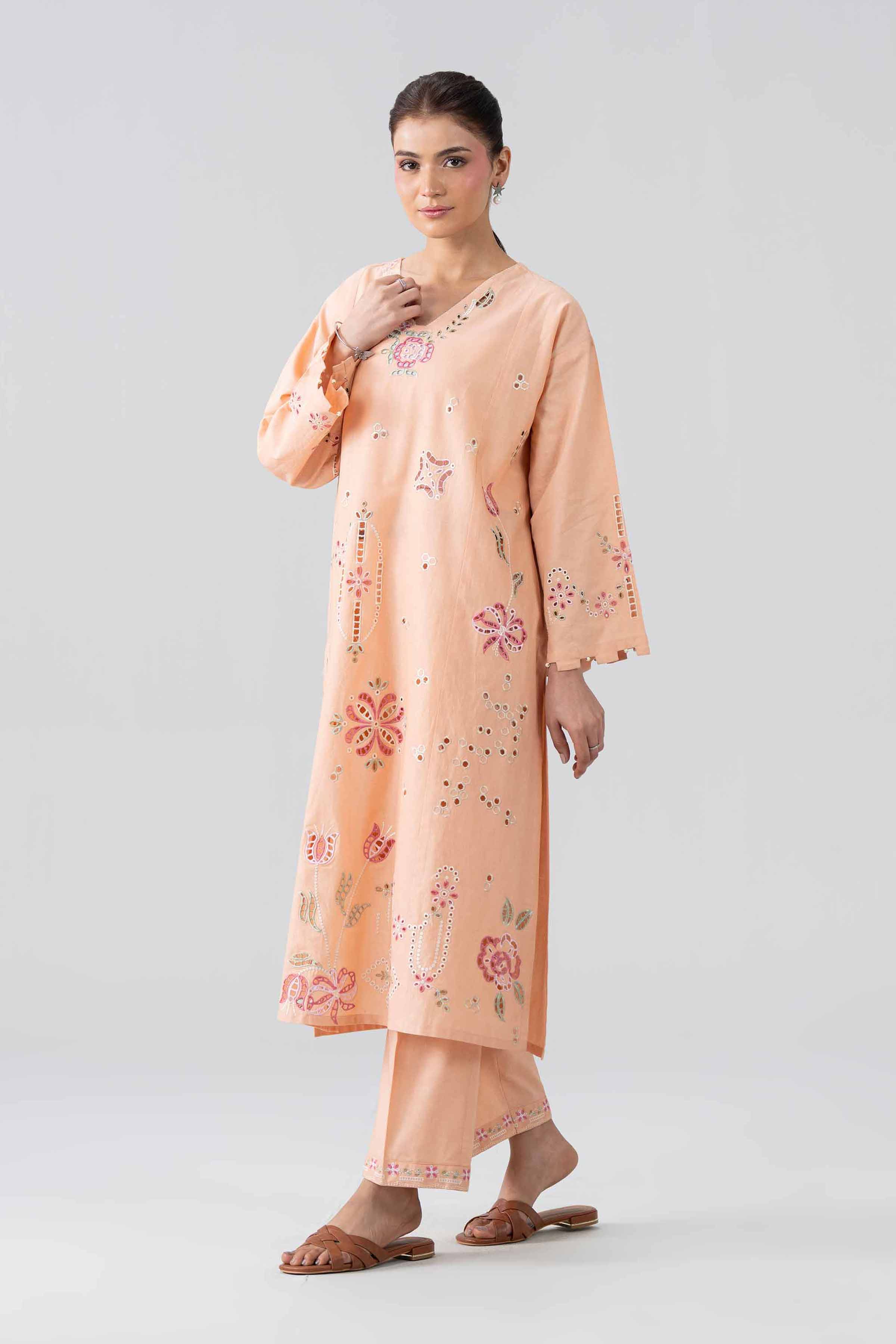 2 Piece - Embroidered Suit - PE26-457
