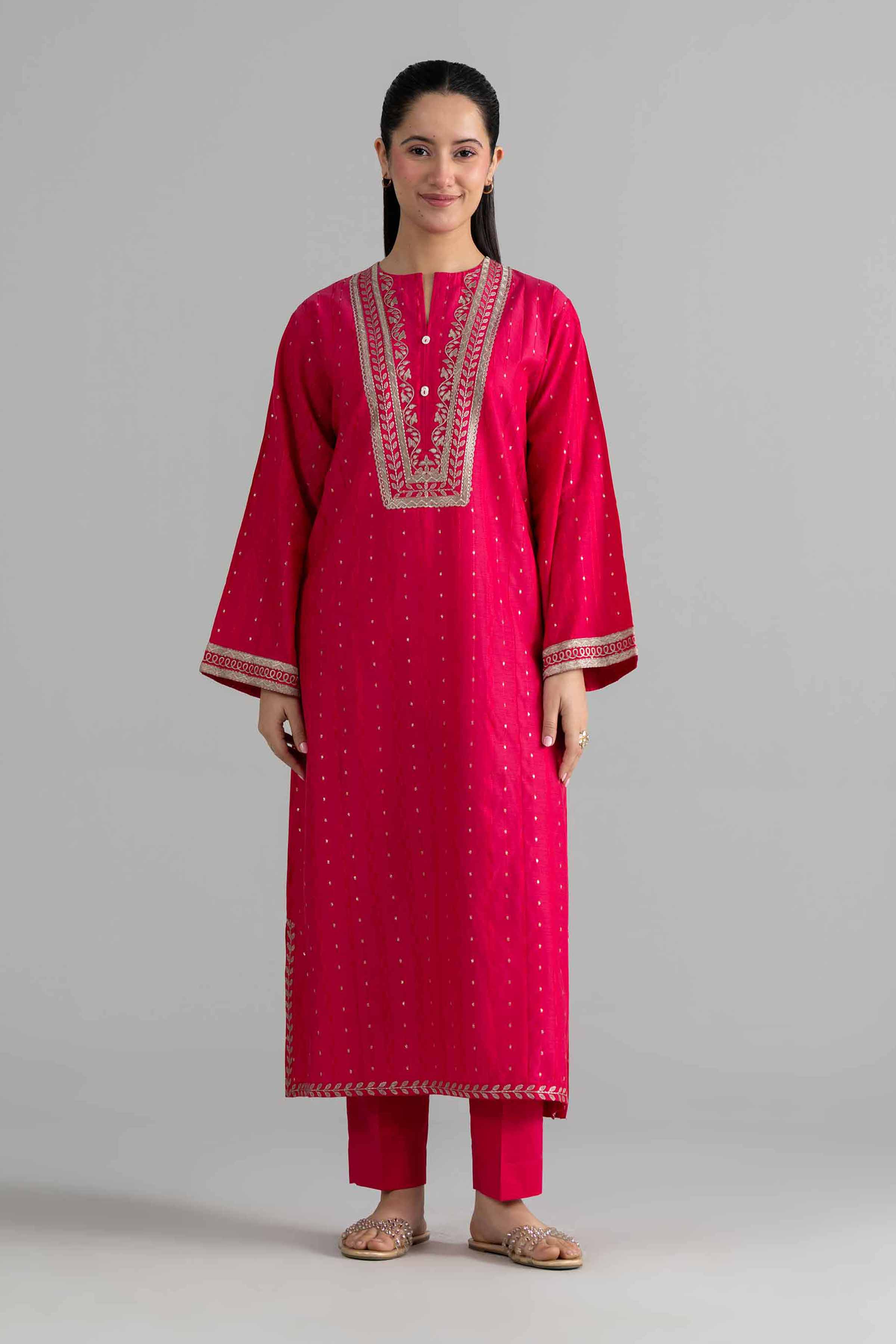 2 Piece - Embroidered Suit - PE26-460