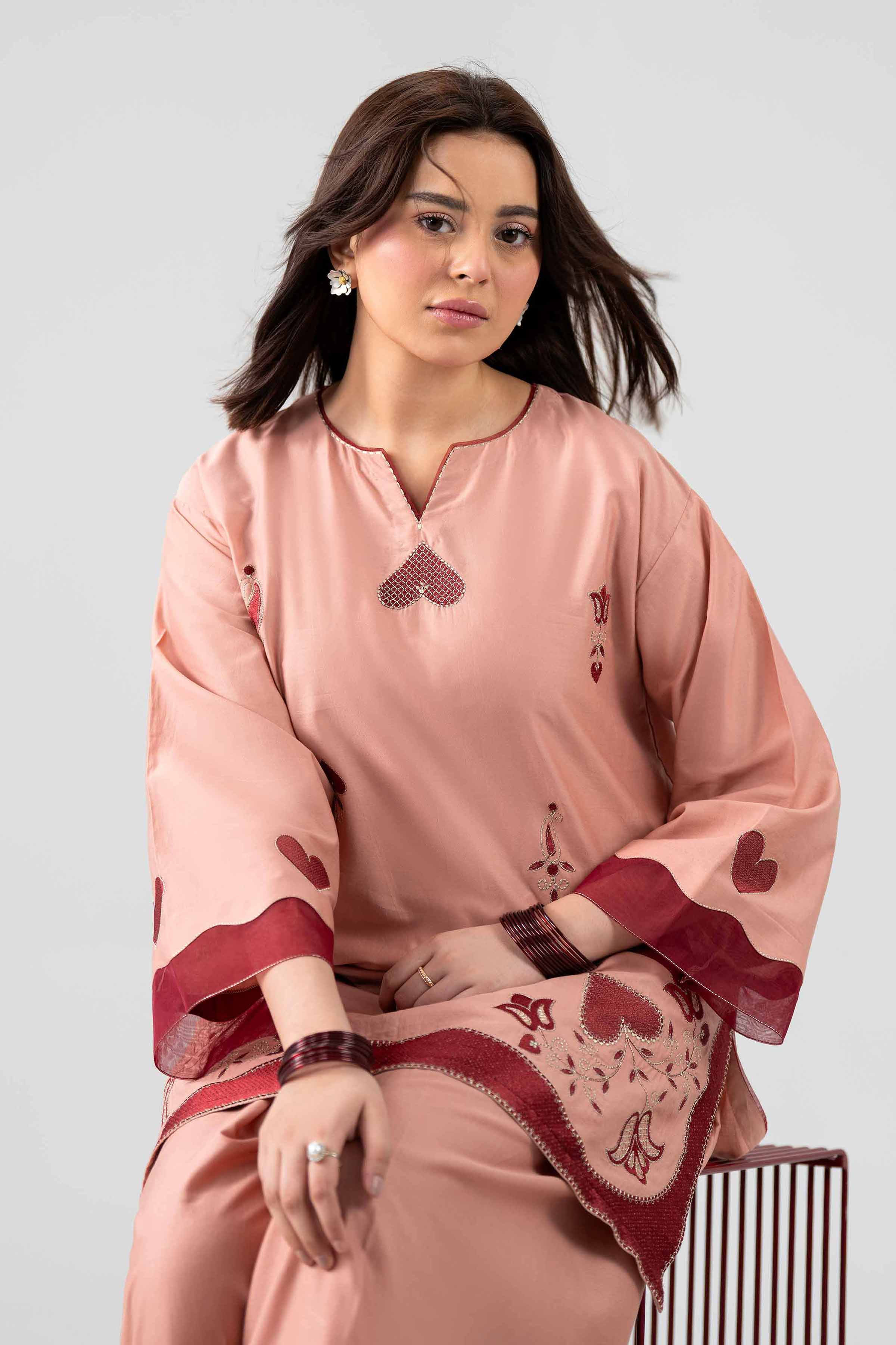 2 Piece - Embroidered Suit - PE26-463