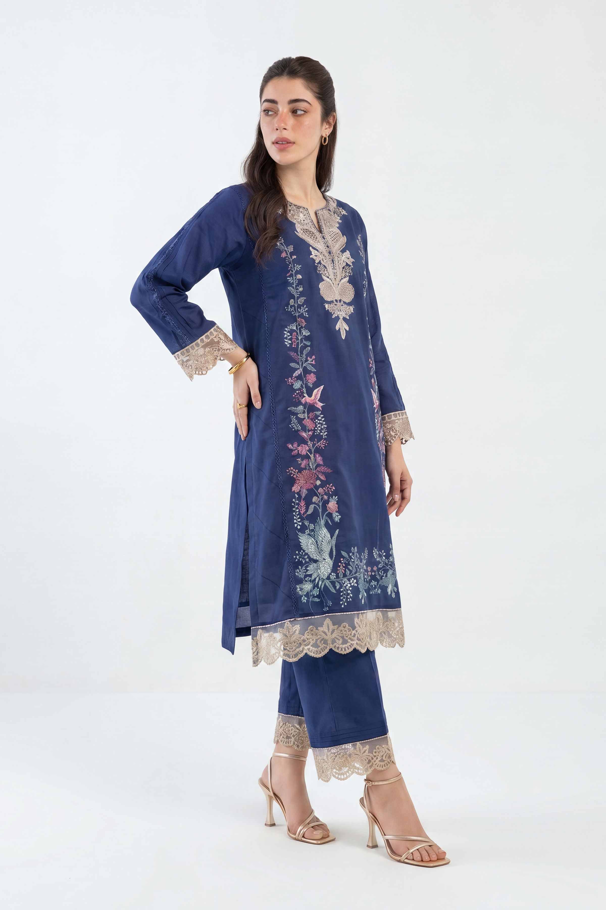 2 Piece - Embroidered Suit - PE26-47