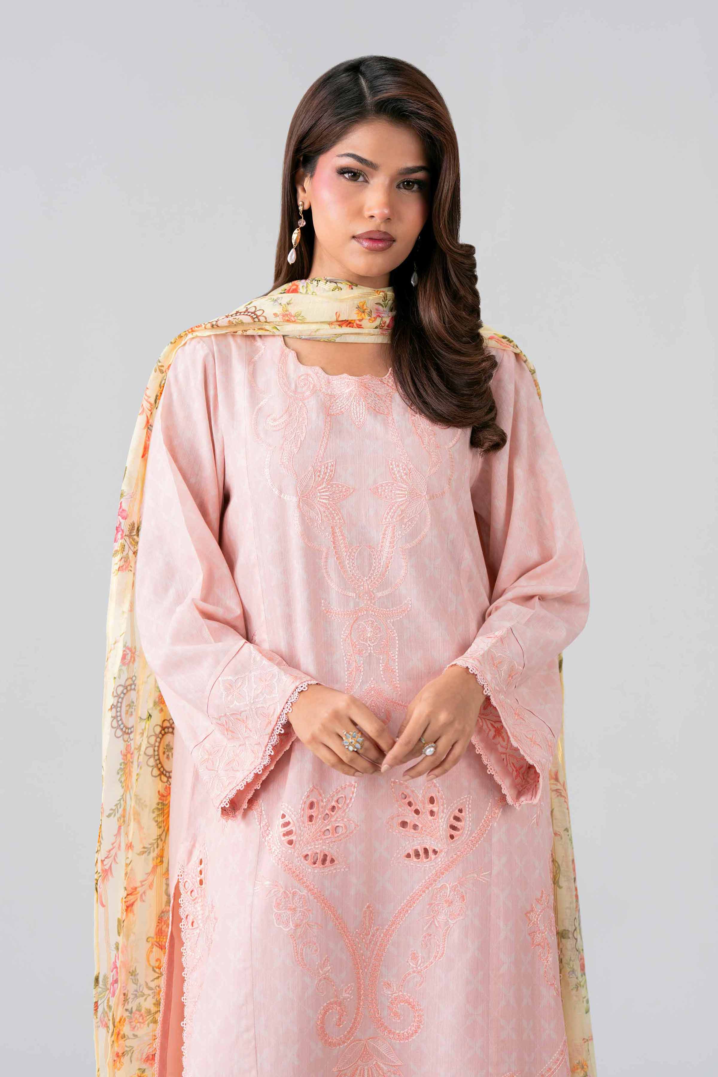 3 Piece - Embroidered Suit - PE26-525
