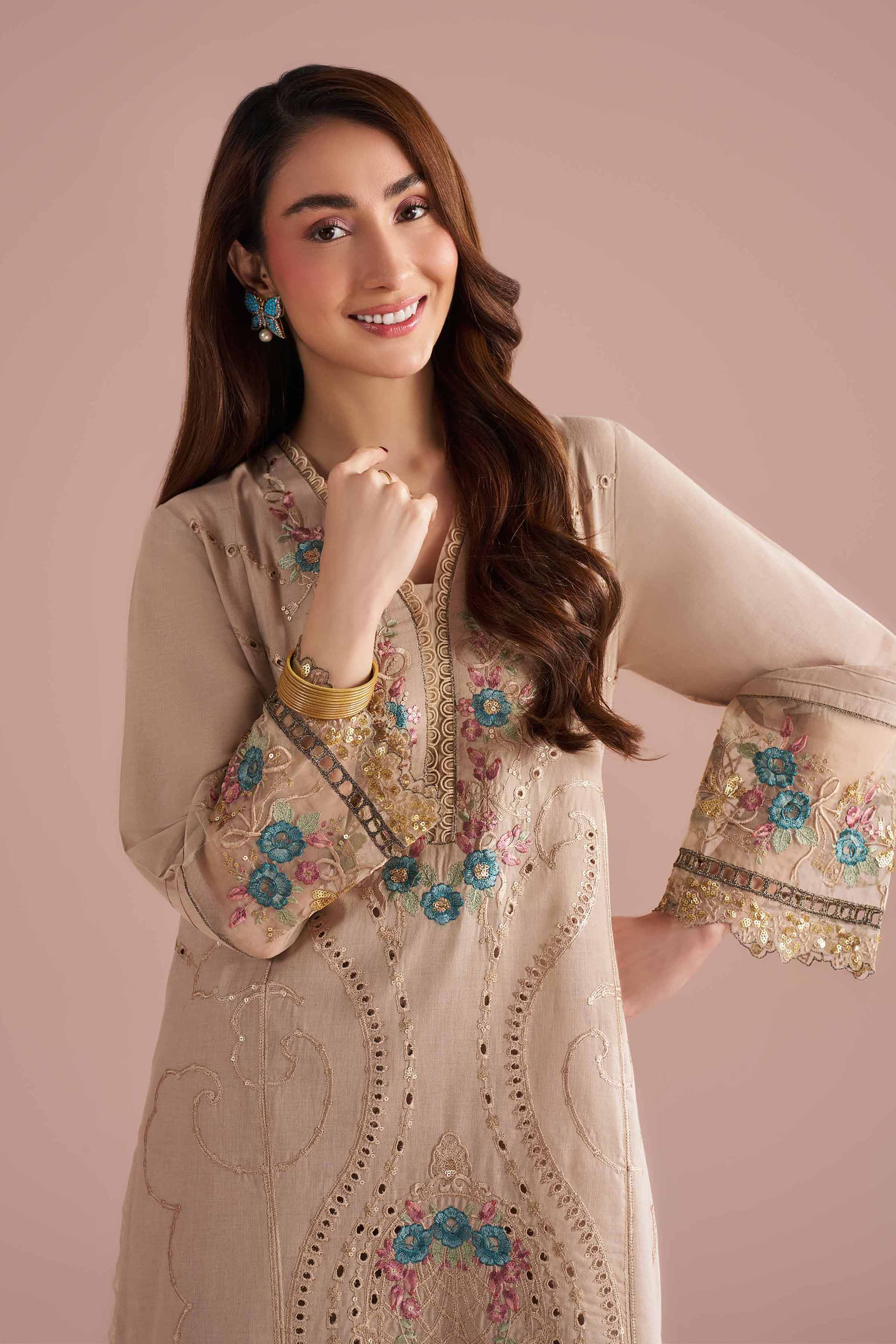 2 Piece - Embroidered Suit - PE26-55 for Women - Pret Collection | Nishat | Shop Online