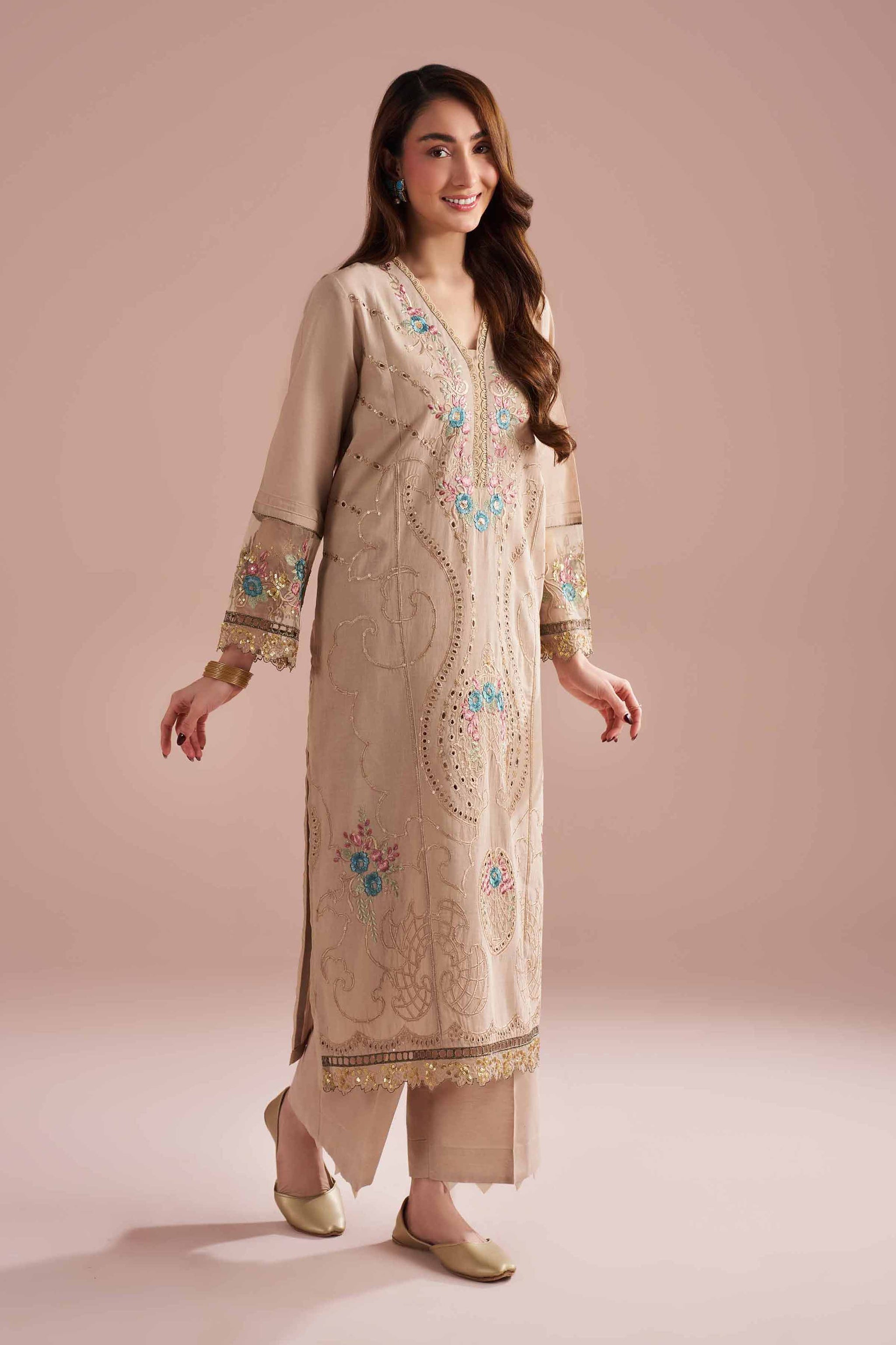 2 Piece - Embroidered Suit - PE26-55