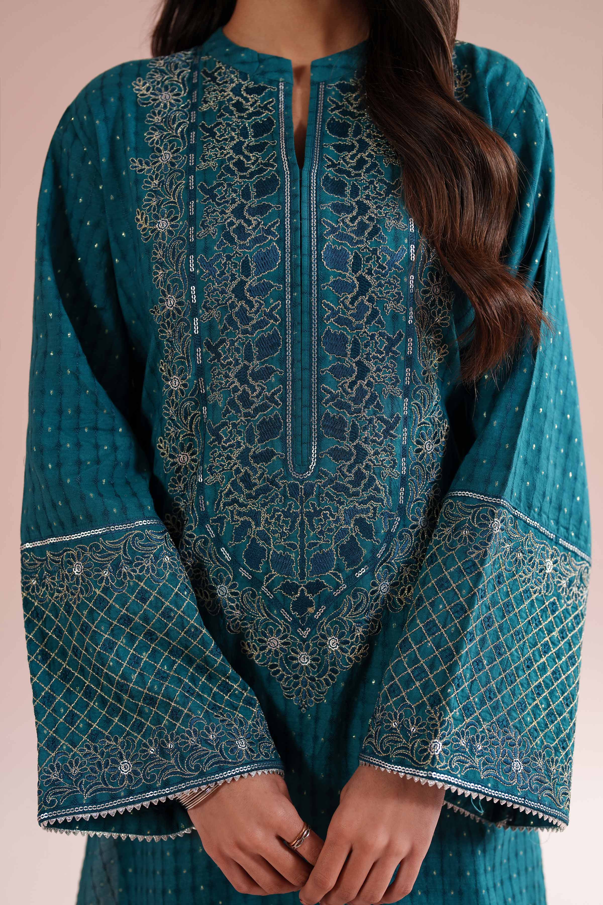 2 Piece - Embroidered Suit - PE26-56