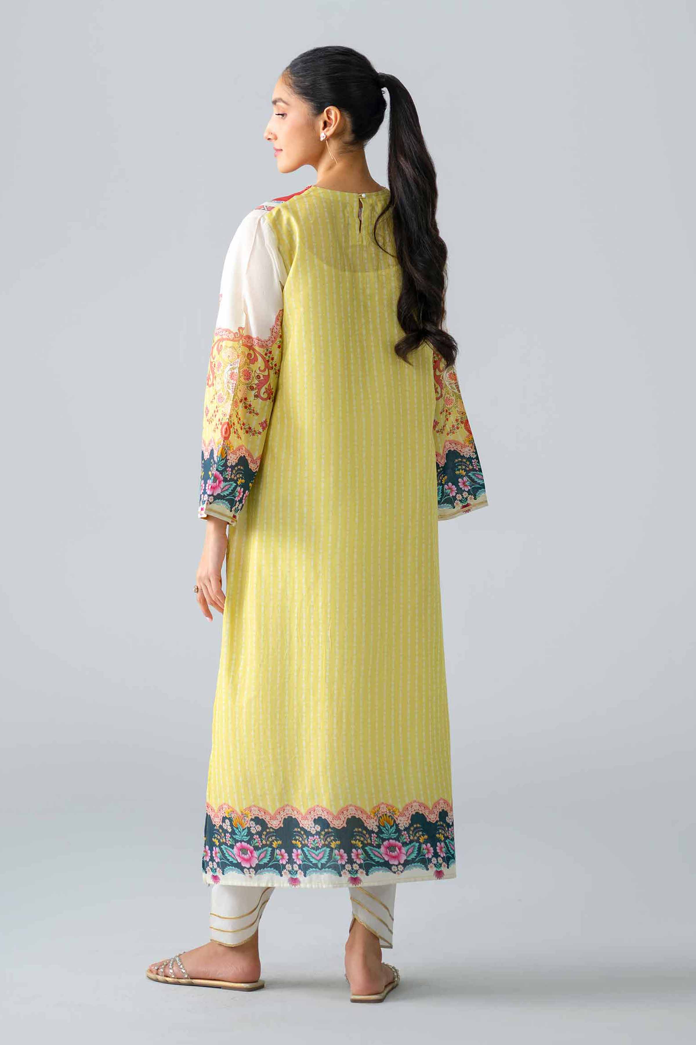 2 Piece - Printed Embroidered Suit - PE26-589