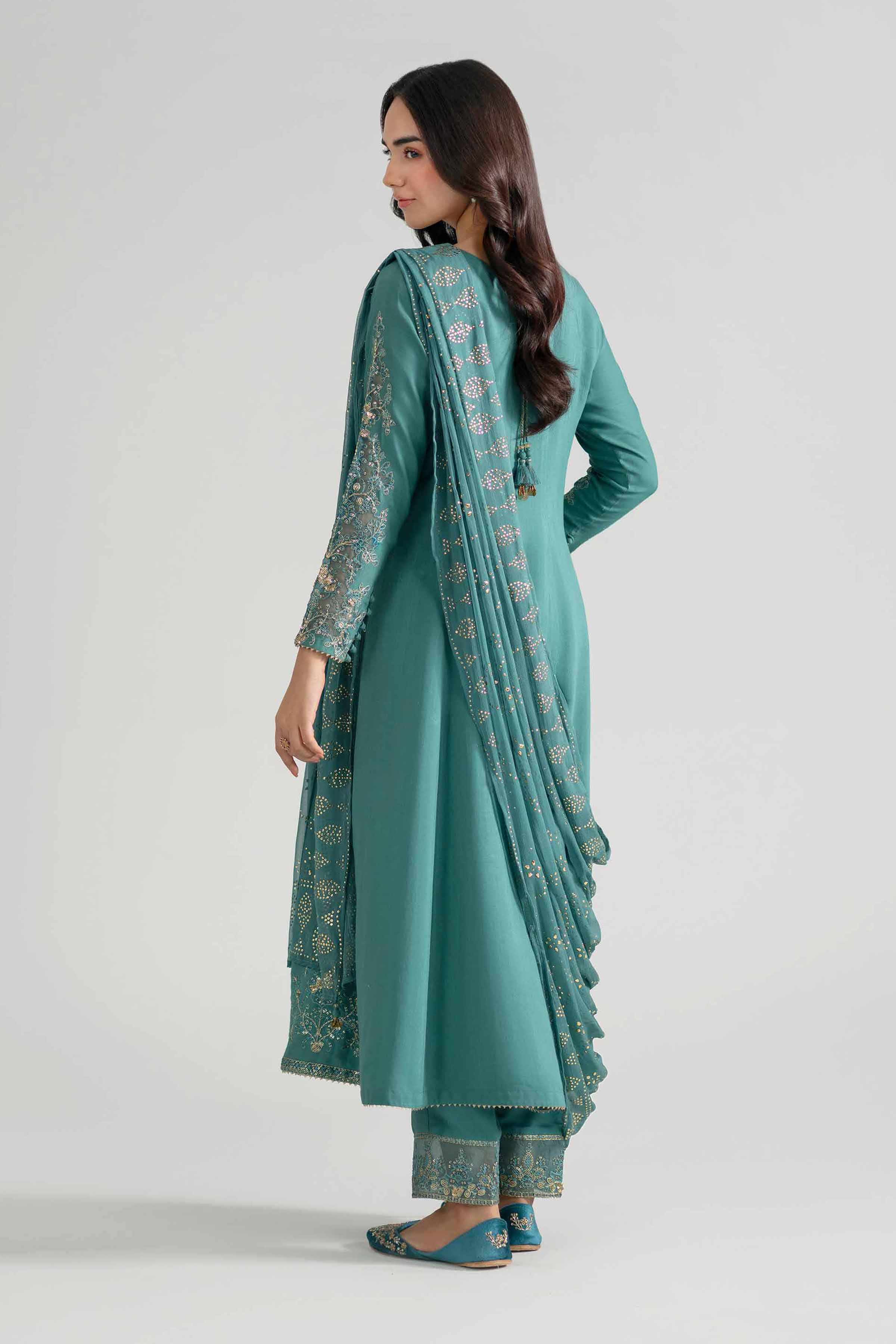 3 Piece - Embroidered Suit - PE26-598