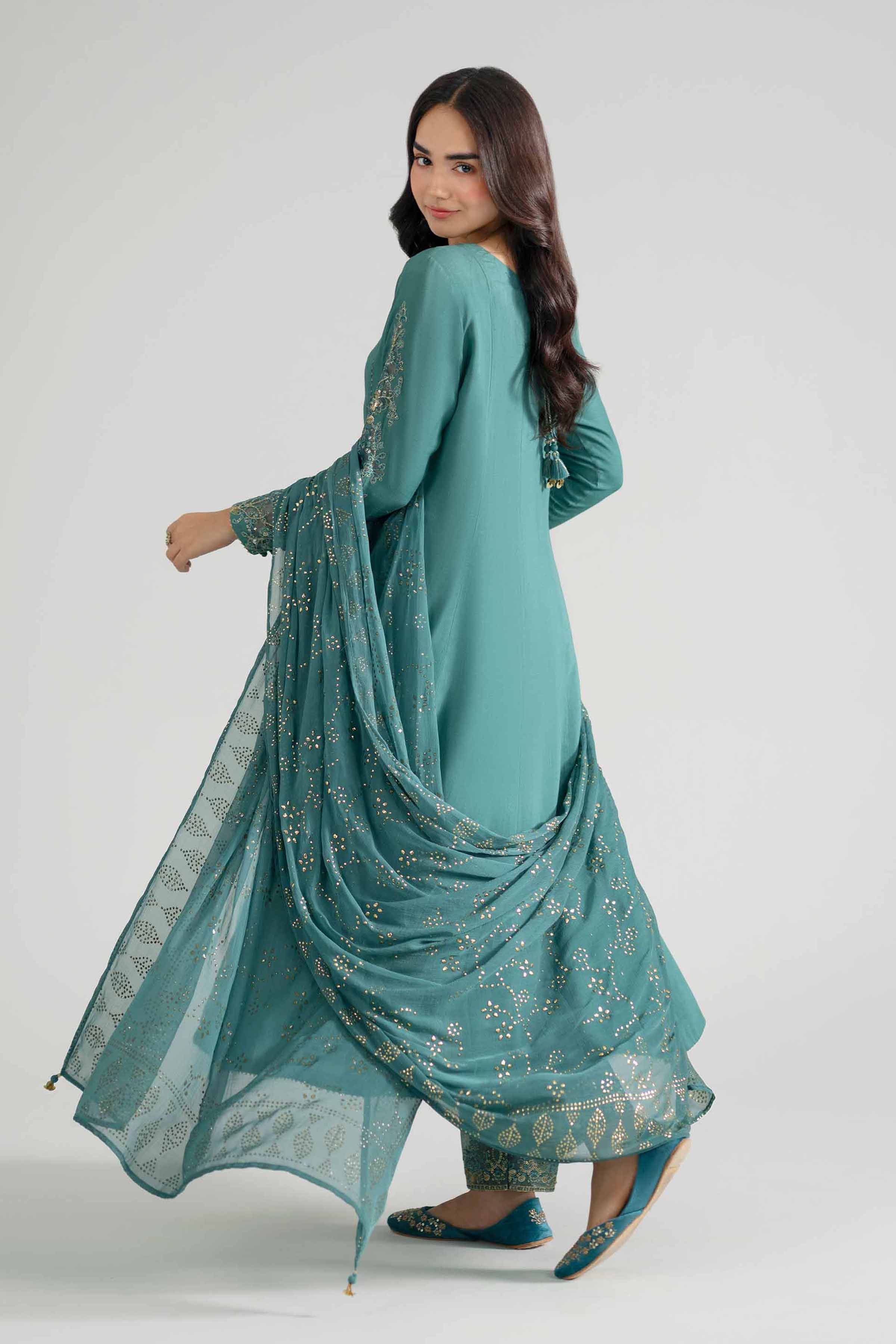 3 Piece - Embroidered Suit - PE26-598
