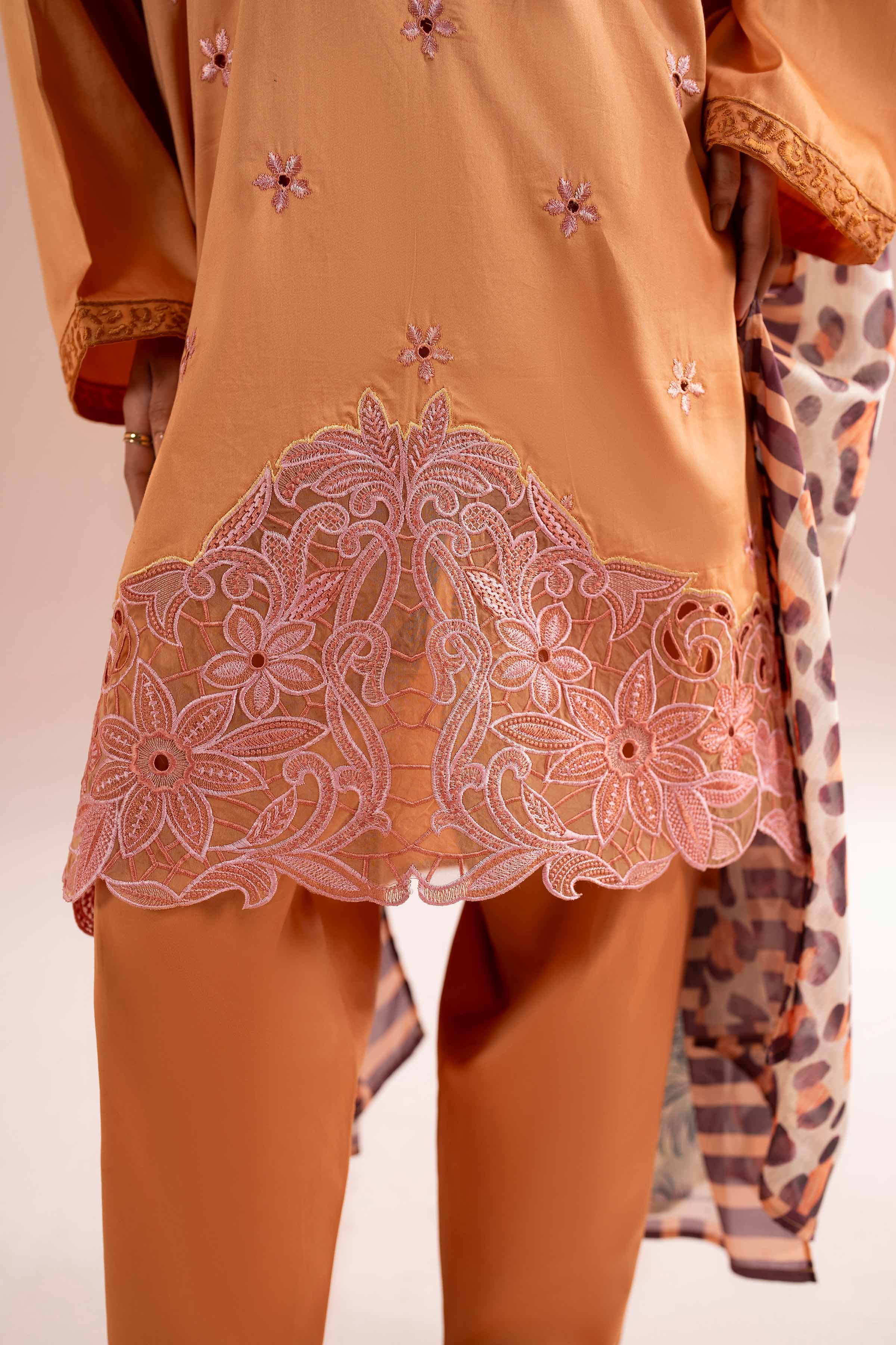 3 Piece - Embroidered Suit - PE26-62 for Women - Pret Collection | Nishat | Shop Online