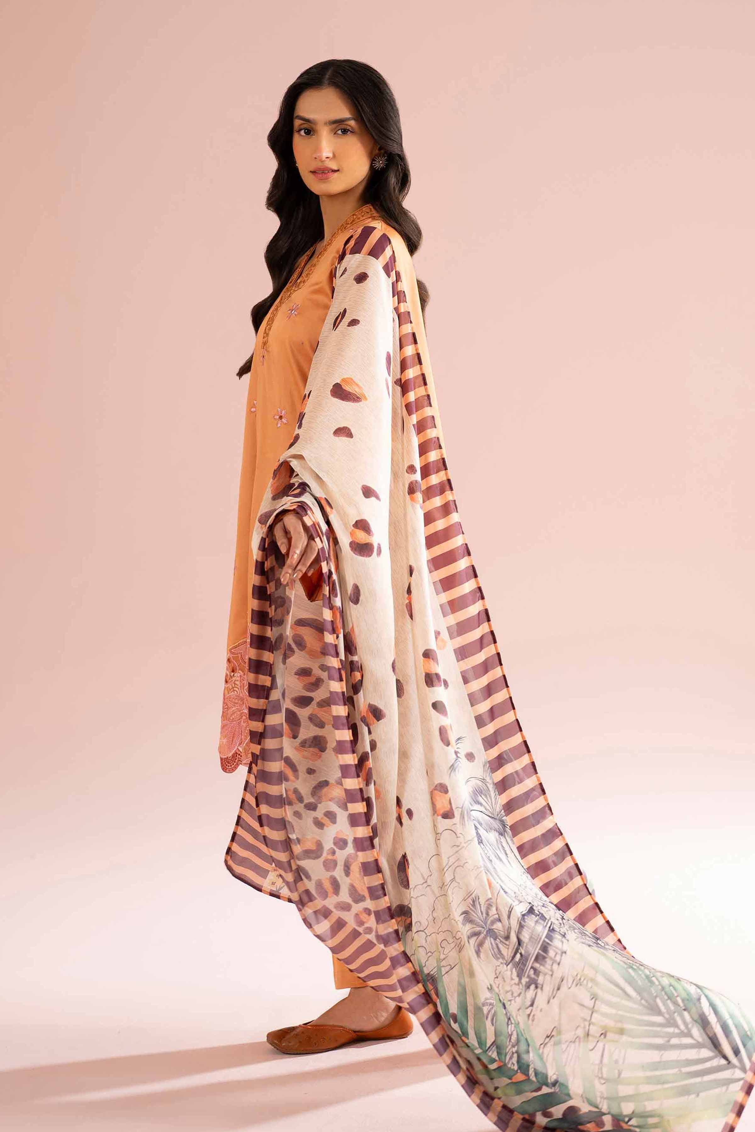 3 Piece - Embroidered Suit - PE26-62 for Women - Pret Collection | Nishat | Shop Online