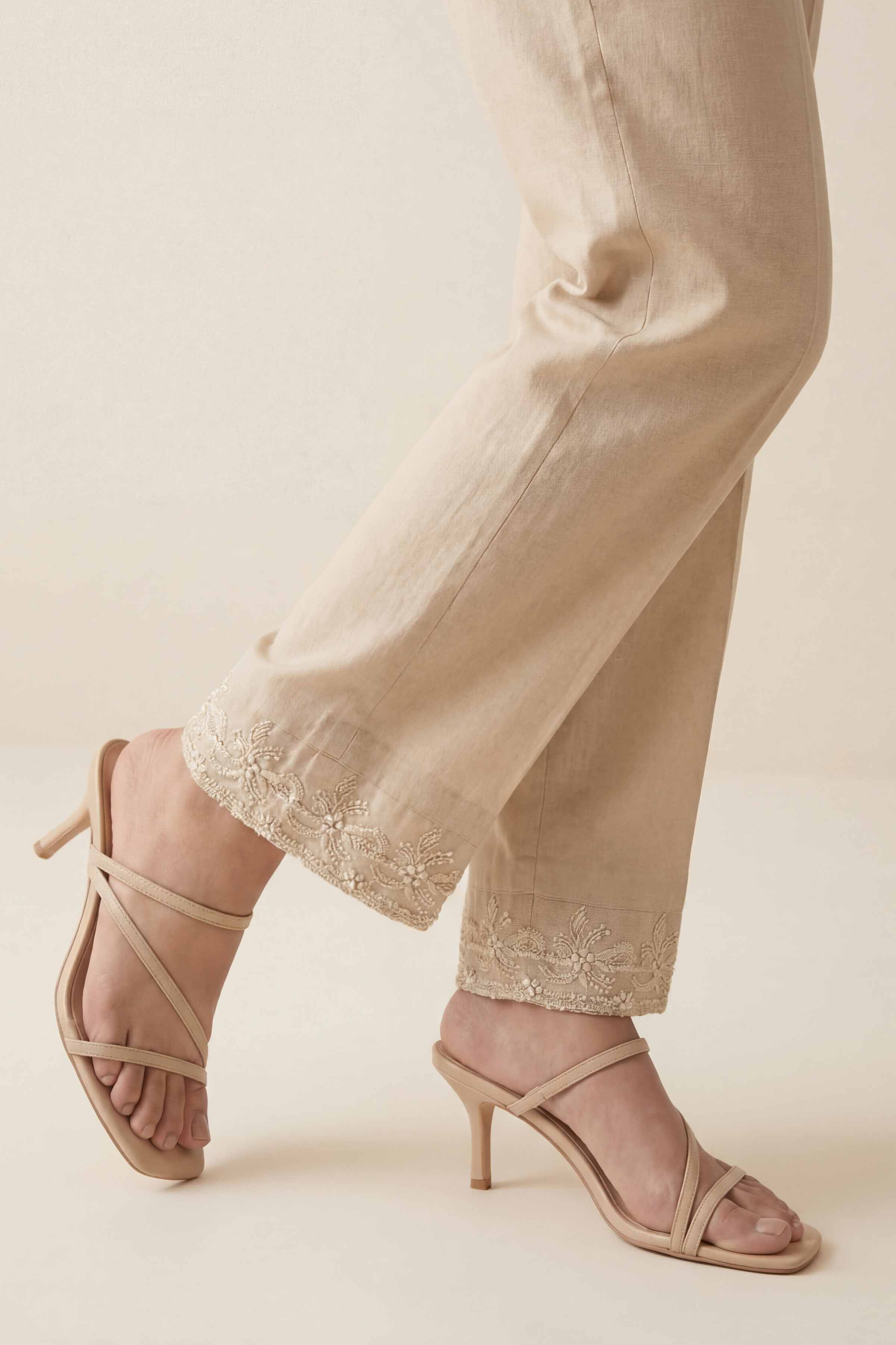 Embroidered Trousers - PE26-636 for Women - Pret Collection | Nishat | Shop Online