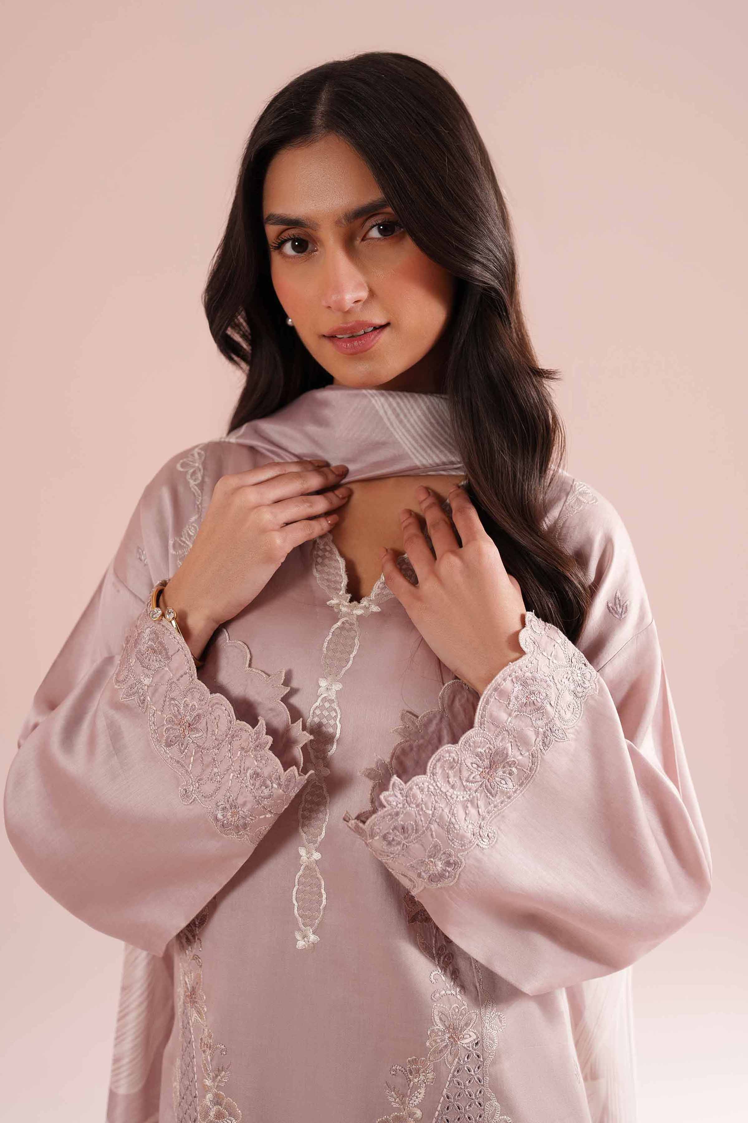 3 Piece - Embroidered Suit - PE26-64