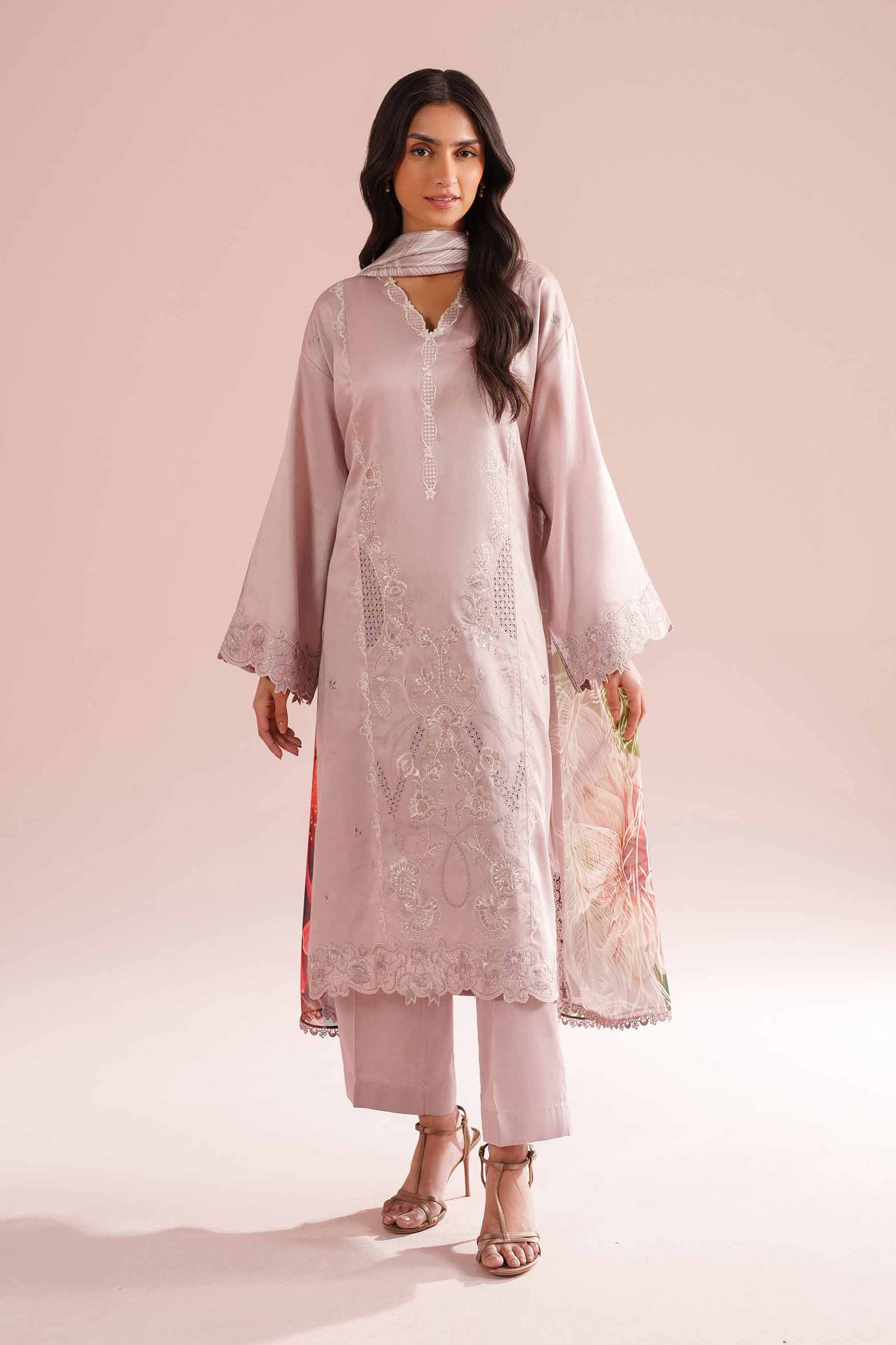 3 Piece - Embroidered Suit - PE26-64