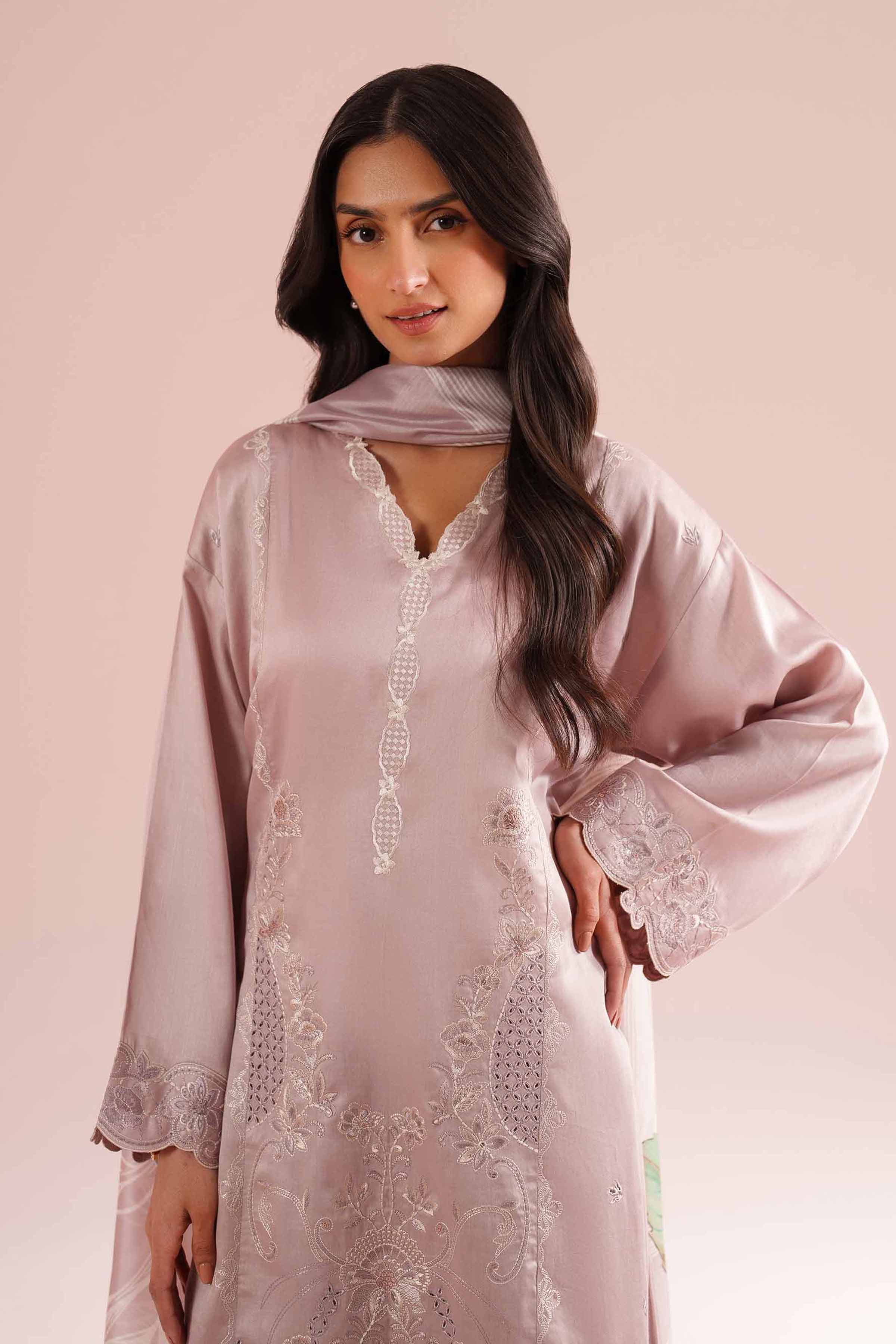 3 Piece - Embroidered Suit - PE26-64