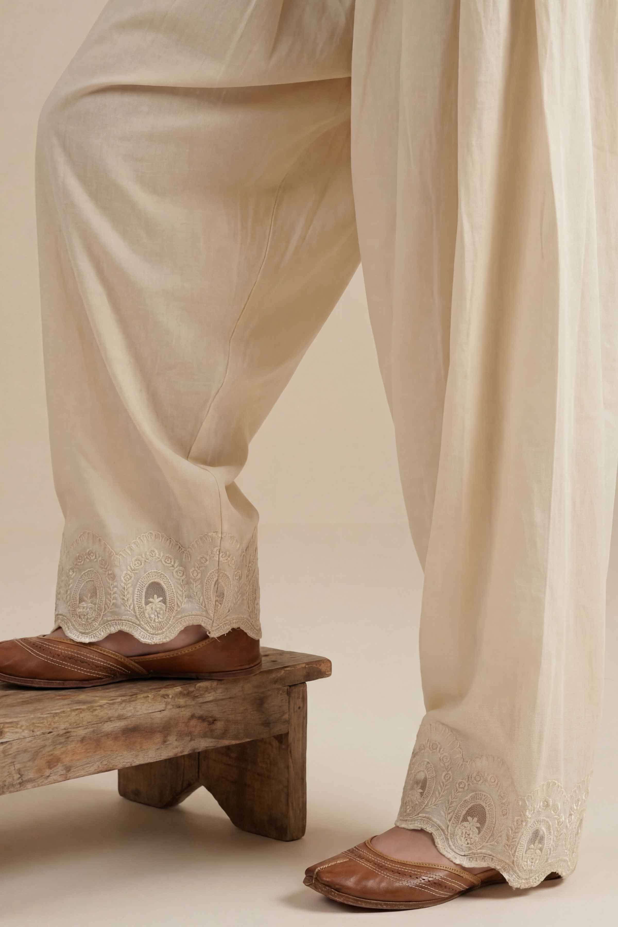 Embroidered Shalwar - PE26-641 for Women - Pret Collection | Nishat | Shop Online