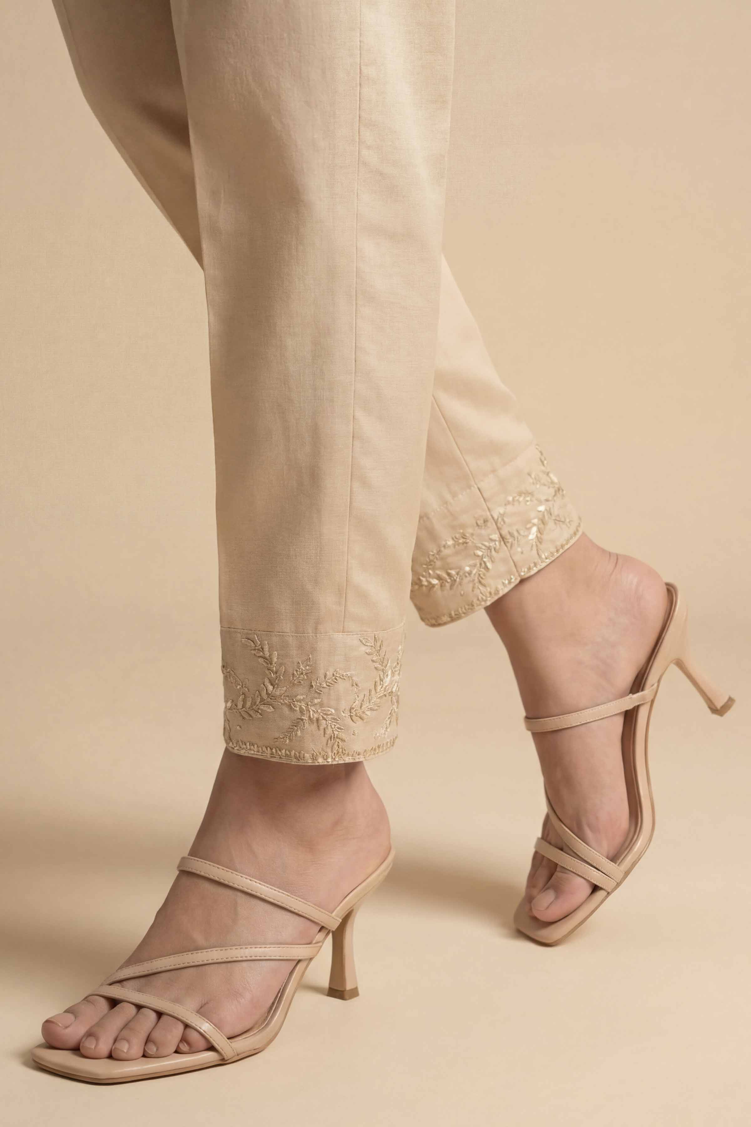 Embroidered Trousers - PE26-648 for Women - Pret Collection | Nishat | Shop Online