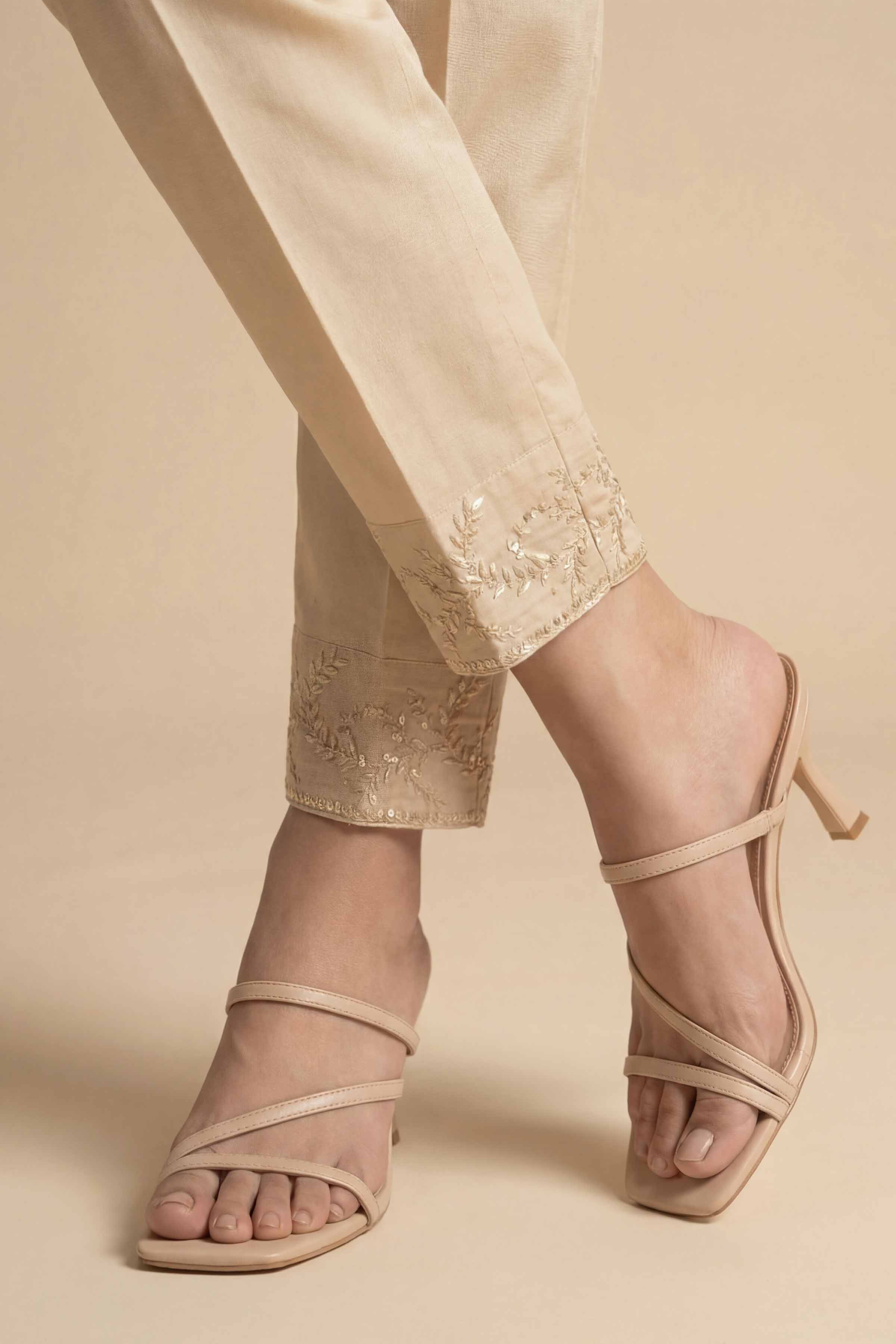 Embroidered Trousers - PE26-648 for Women - Pret Collection | Nishat | Shop Online