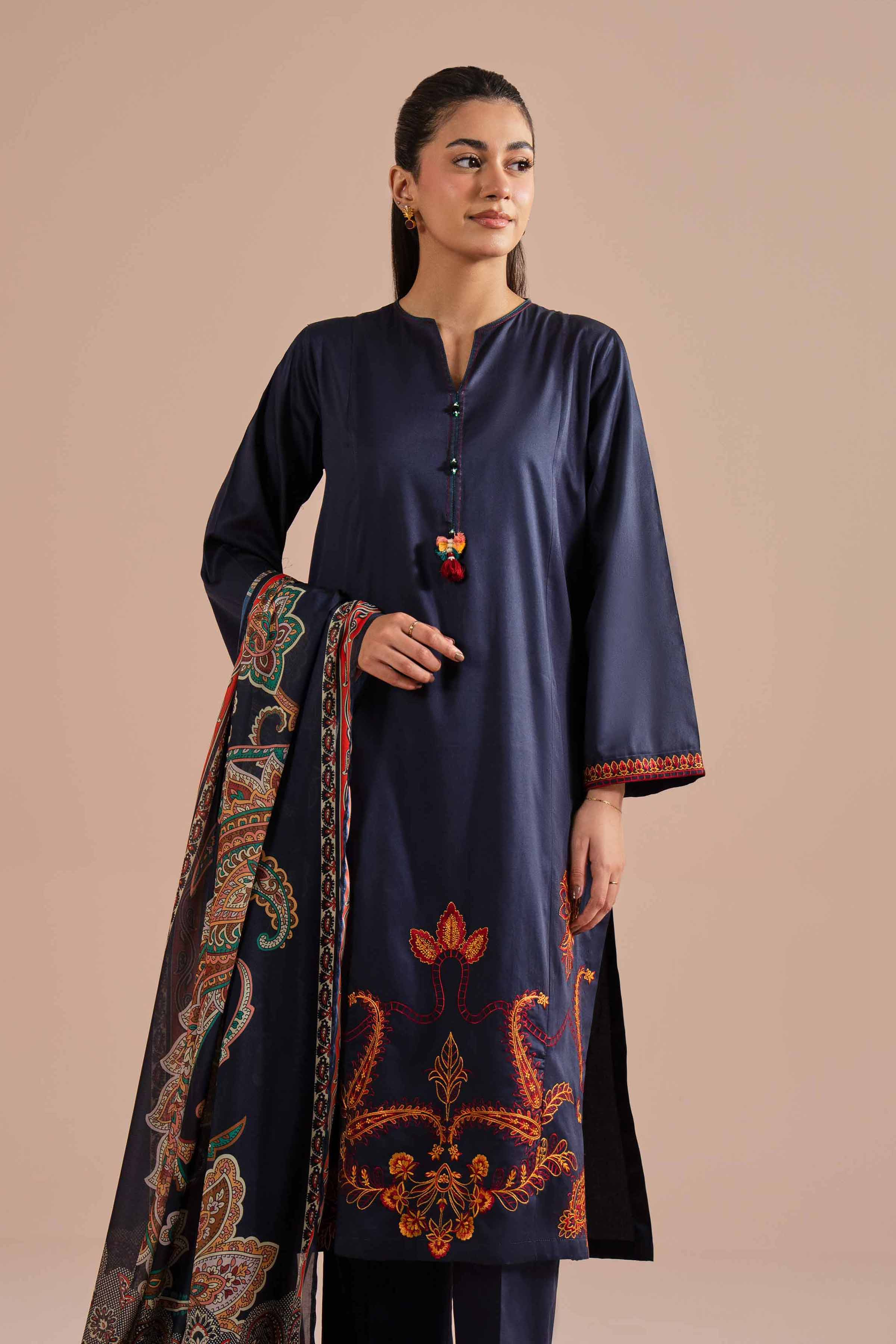 3 Piece - Embroidered Suit - PE26-65 for Women - Pret Collection | Nishat | Shop Online