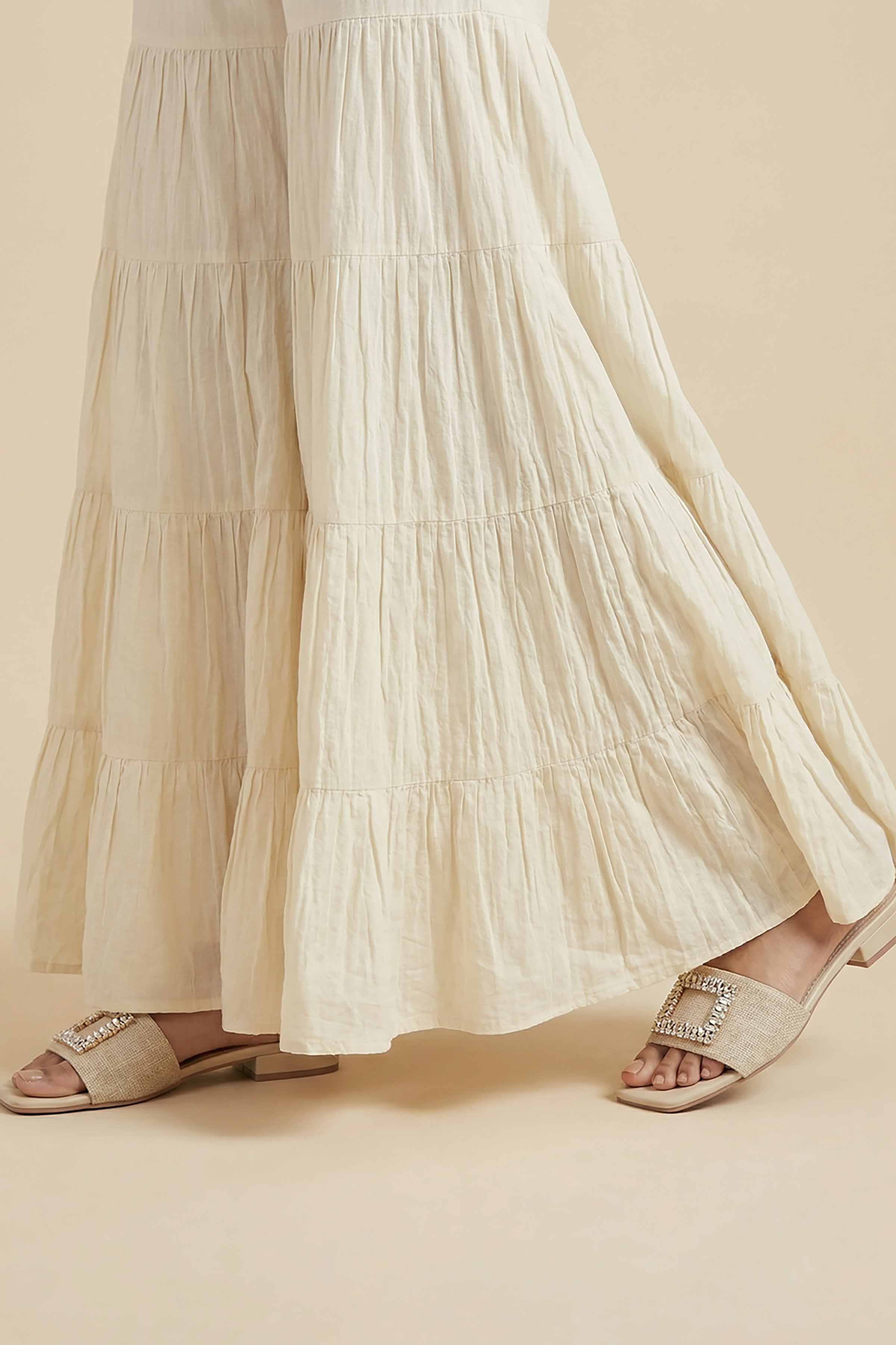 Basic Sharara - PE26-653 for Women - Pret Collection | Nishat | Shop Online