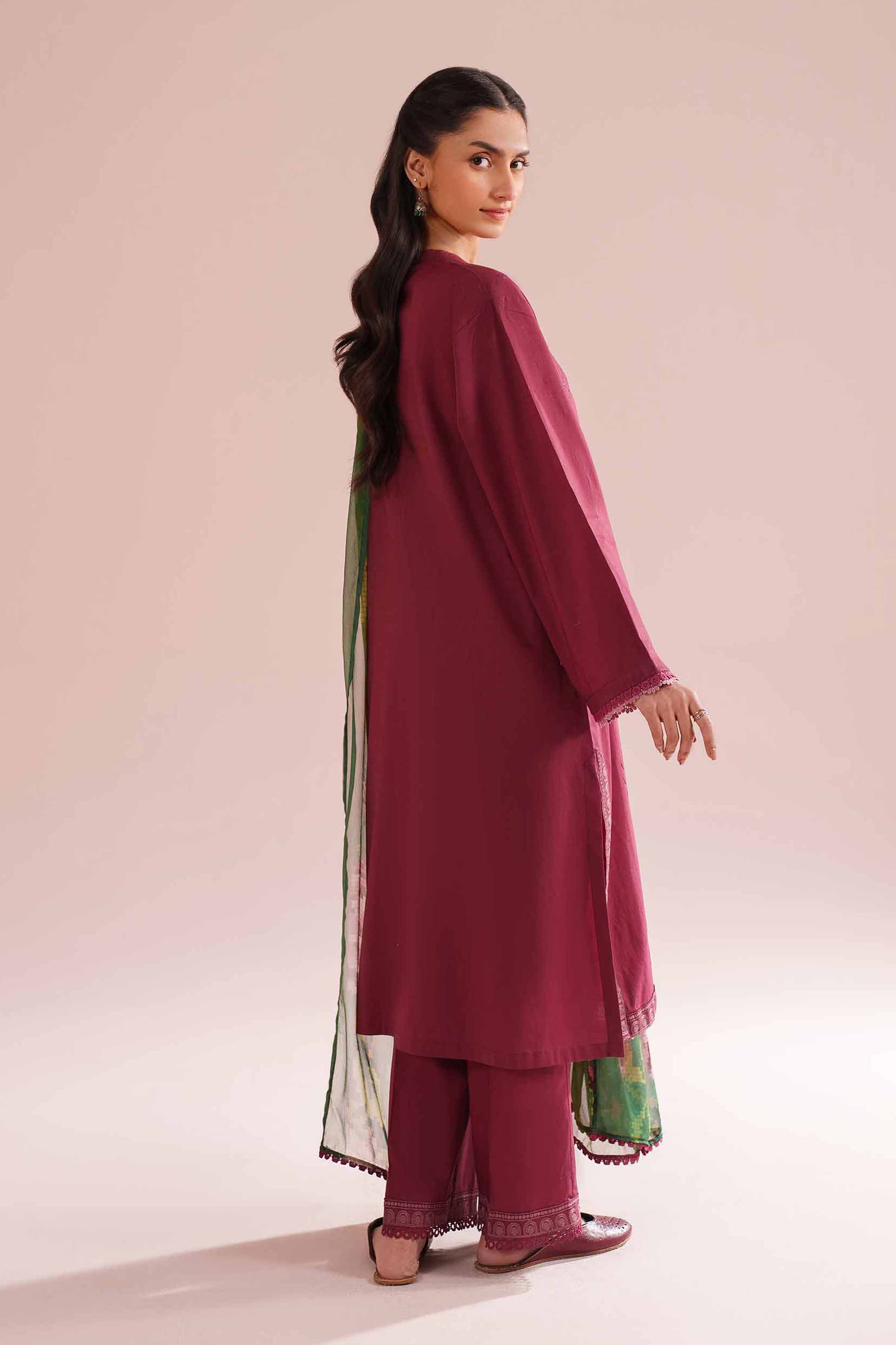 3 Piece - Embroidered Suit - PE26-66 for Women - Pret Collection | Nishat | Shop Online
