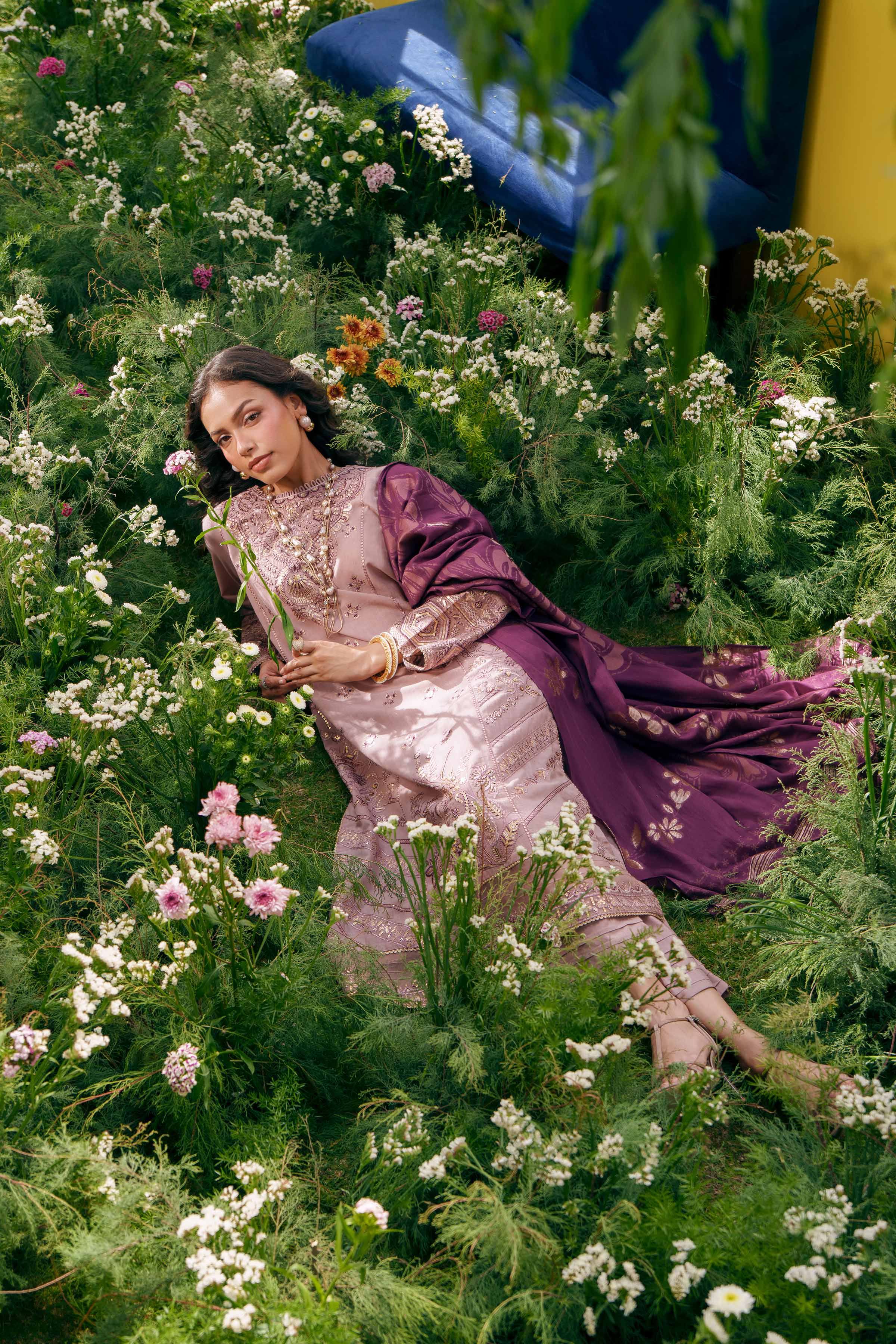 3 Piece - Embroidered Suit - PE26-76