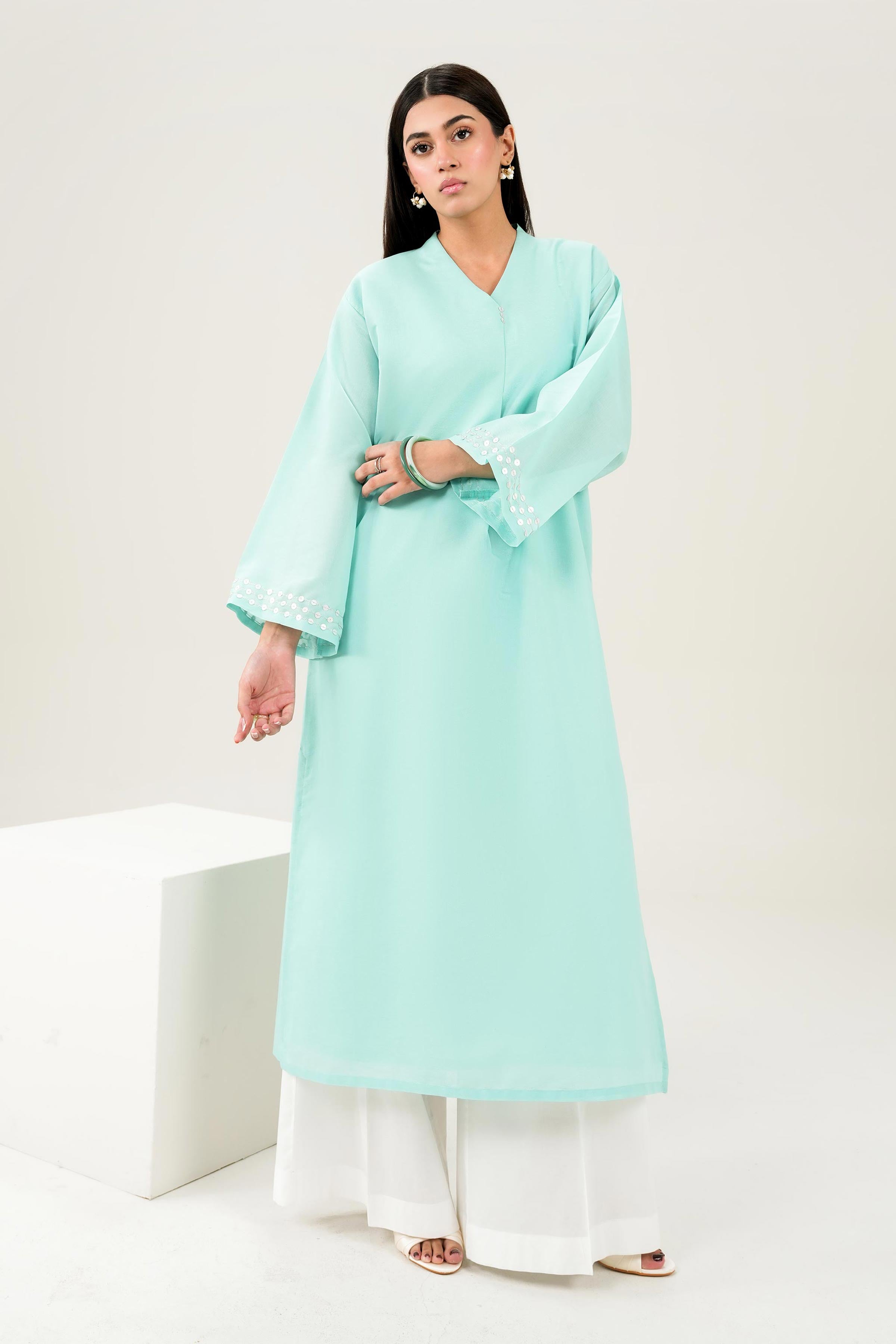 Embroidered Shirt - PE26-83 for Women - Pret Collection | Nishat | Shop Online