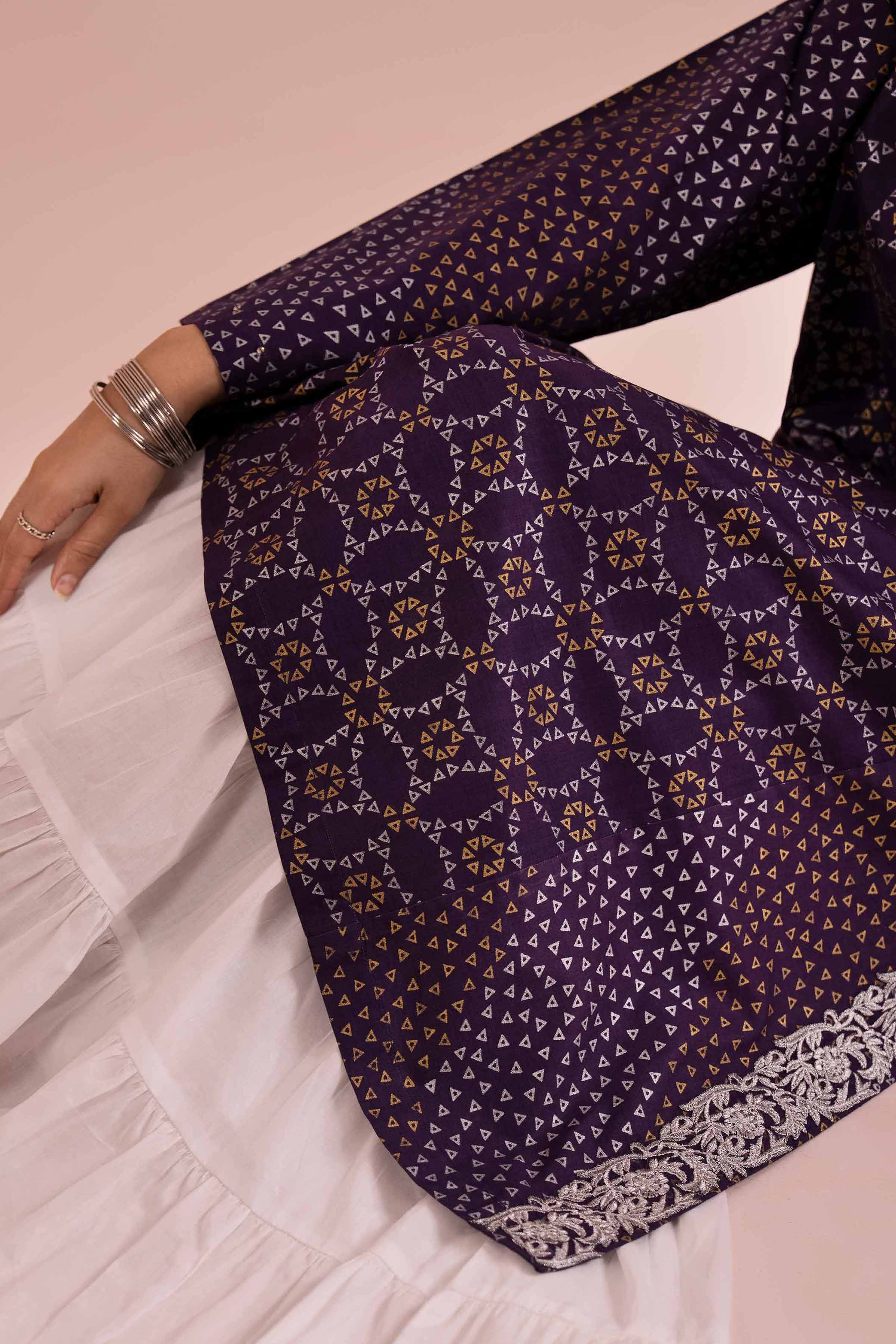 Printed Embroidered Shirt - PE26-88 for Women - Pret Collection | Nishat | Shop Online