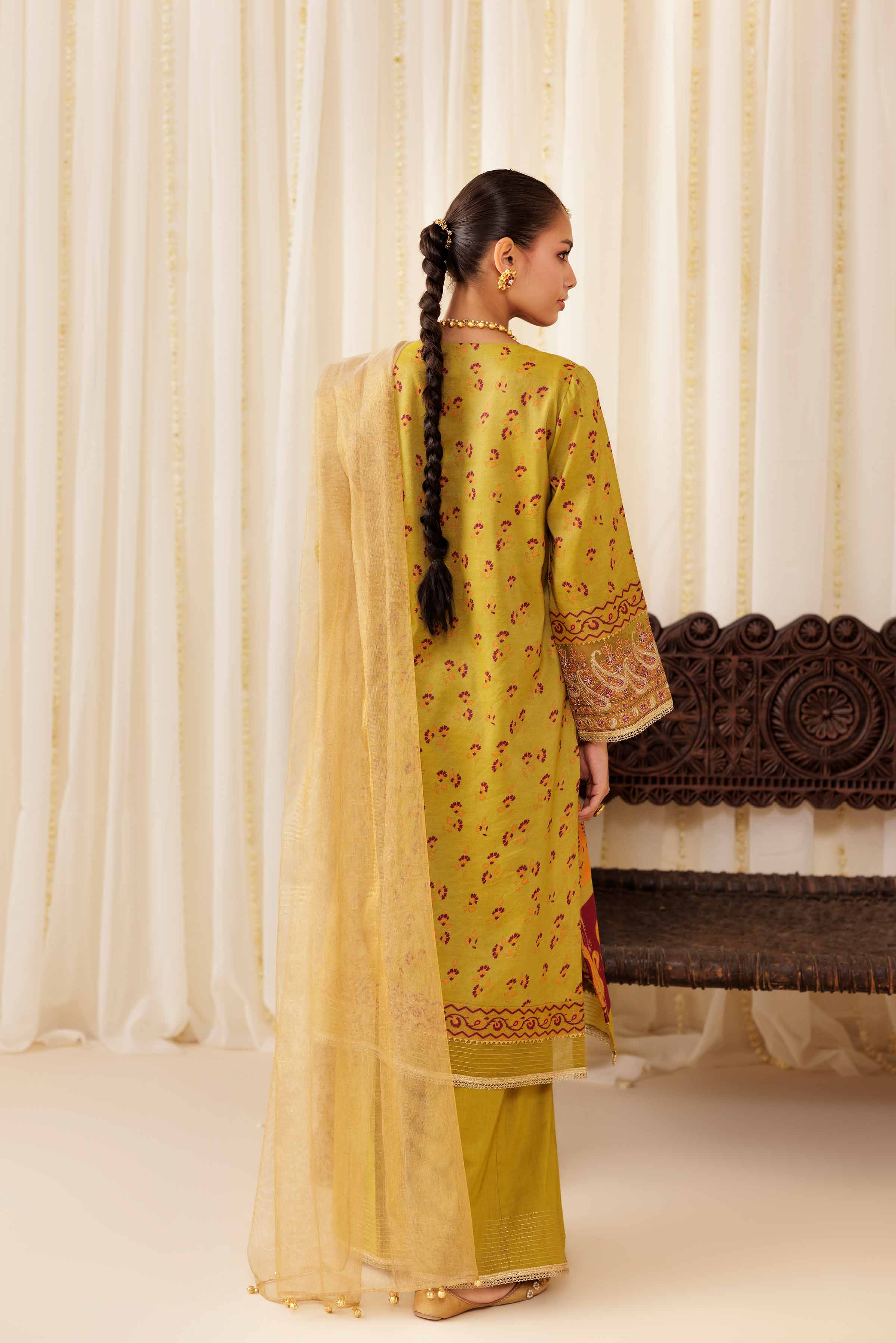 3 Piece - Printed Embroidered Suit - PFE25-40 for Women - Pret Collection | Nishat | Shop Online
