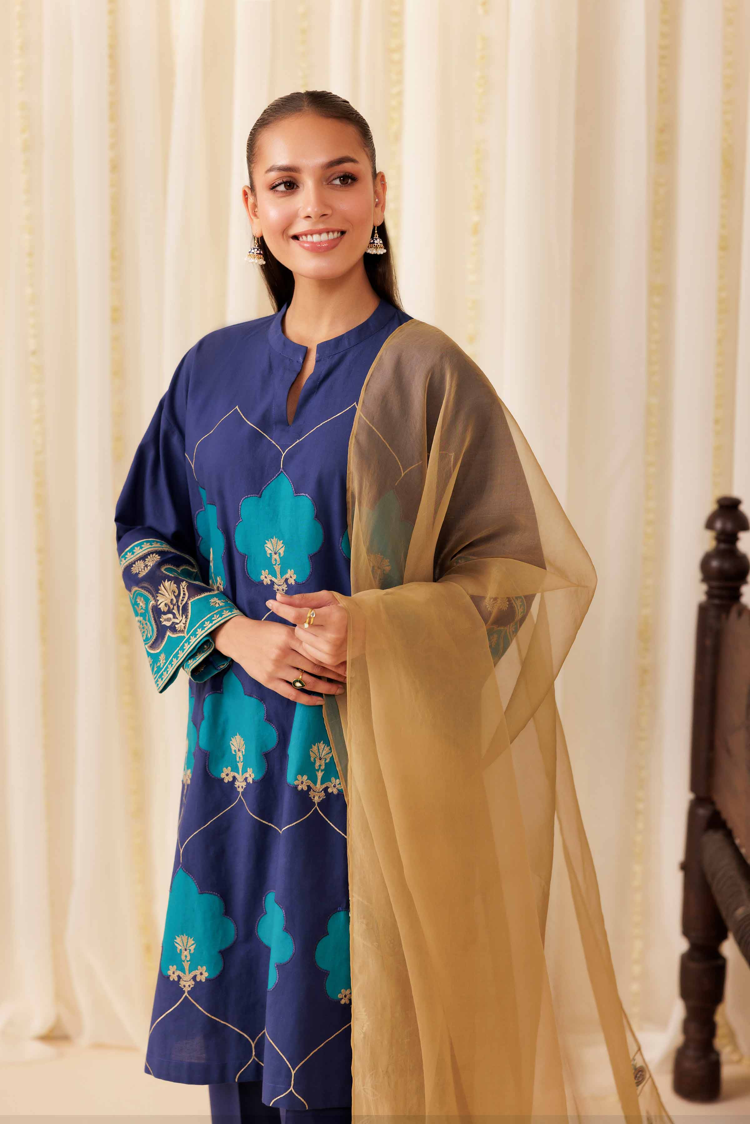 3 Piece - Embroidered Suit - PFE25-42 for Women - Pret Collection | Nishat | Shop Online