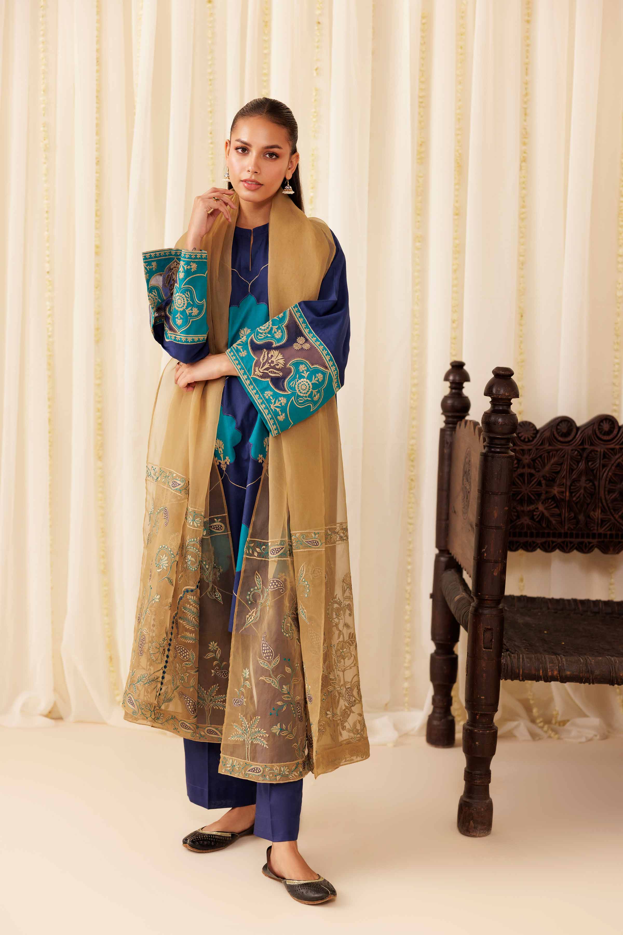 3 Piece - Embroidered Suit - PFE25-42 for Women - Pret Collection | Nishat | Shop Online
