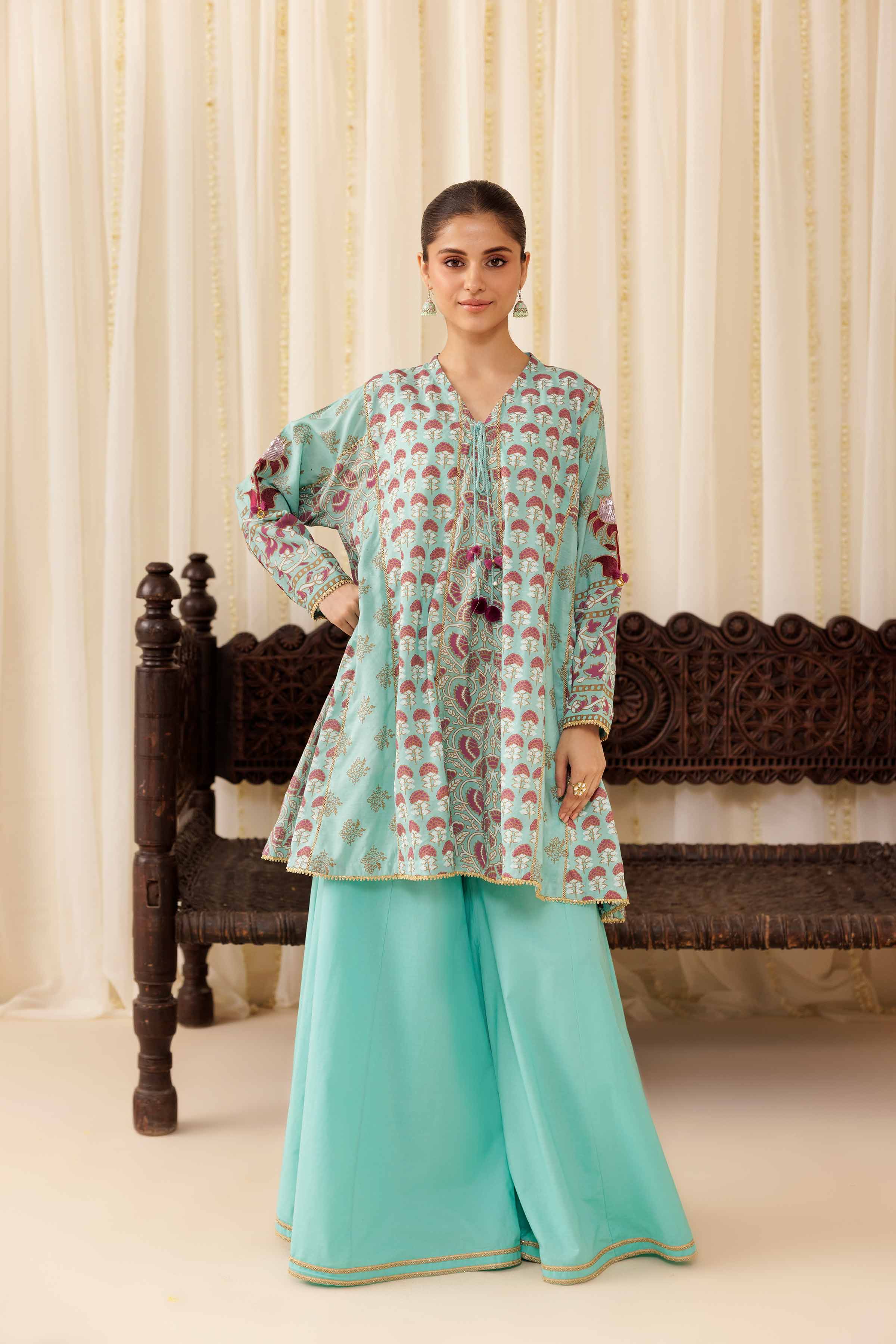2 Piece - Printed Embroidered Suit - PFE25-47 for Women - Pret Collection | Nishat | Shop Online